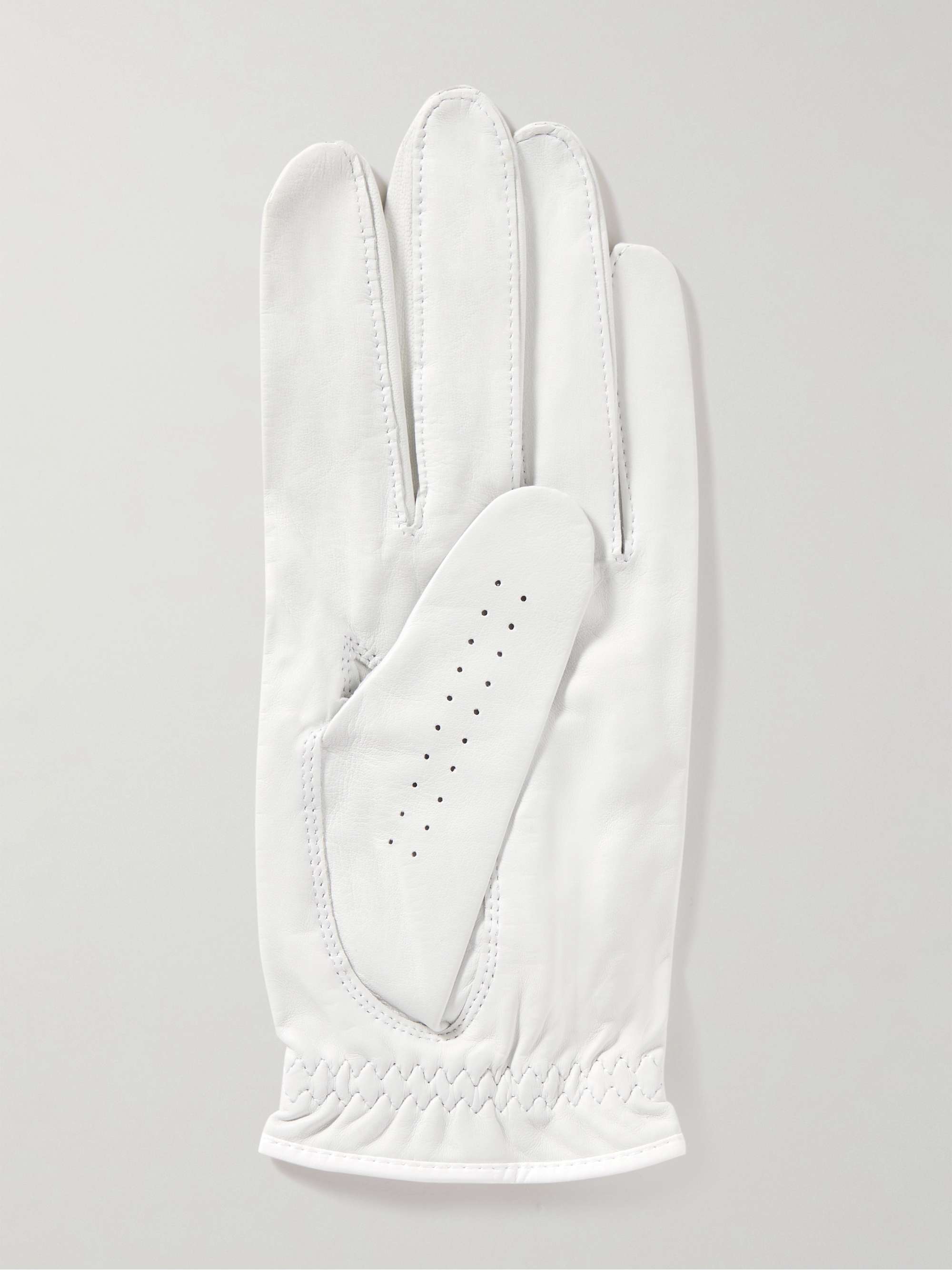 ADIDAS GOLF Logo-Embroidered Leather Gloves for Men | MR PORTER