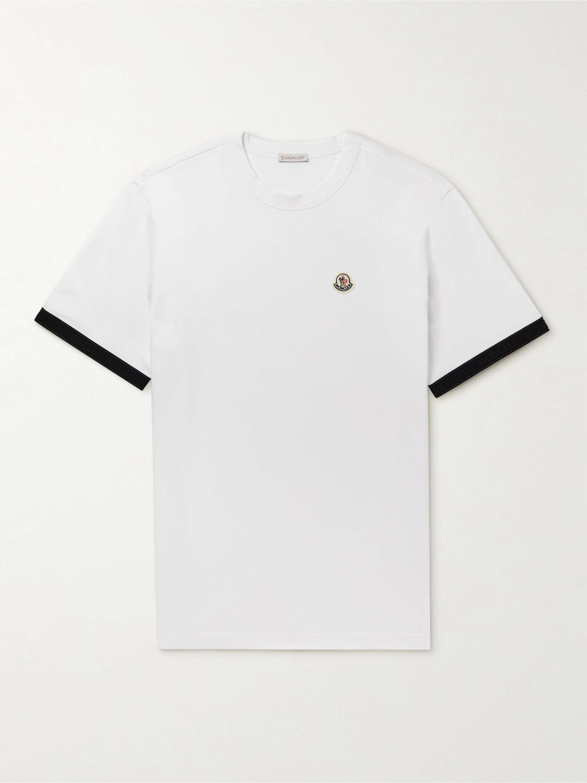 MONCLER Logo-Appliquéd Cotton-Jersey T-Shirt for Men | MR PORTER
