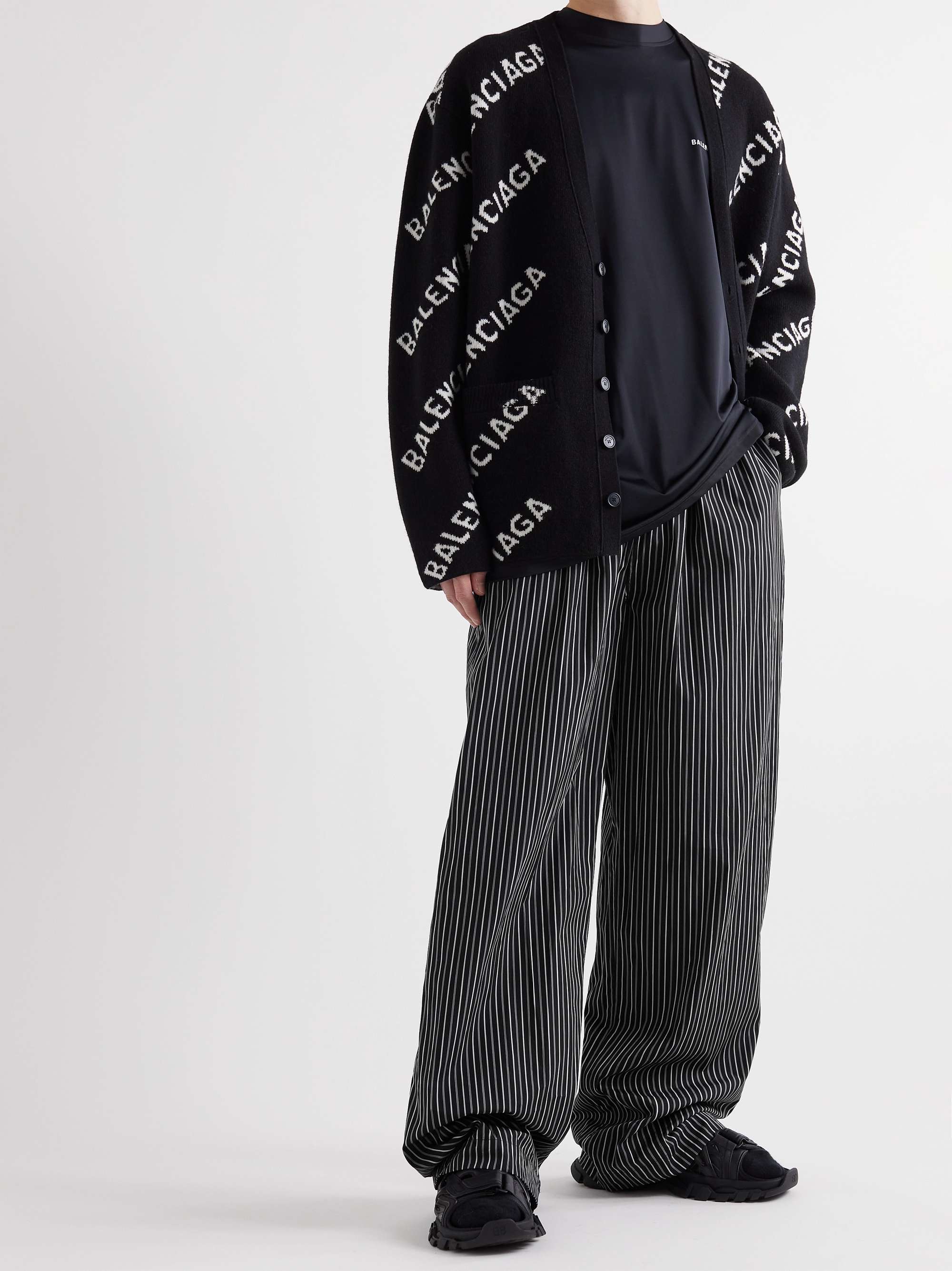BALENCIAGA Striped Cotton-Poplin Pyjama Trousers | MR PORTER
