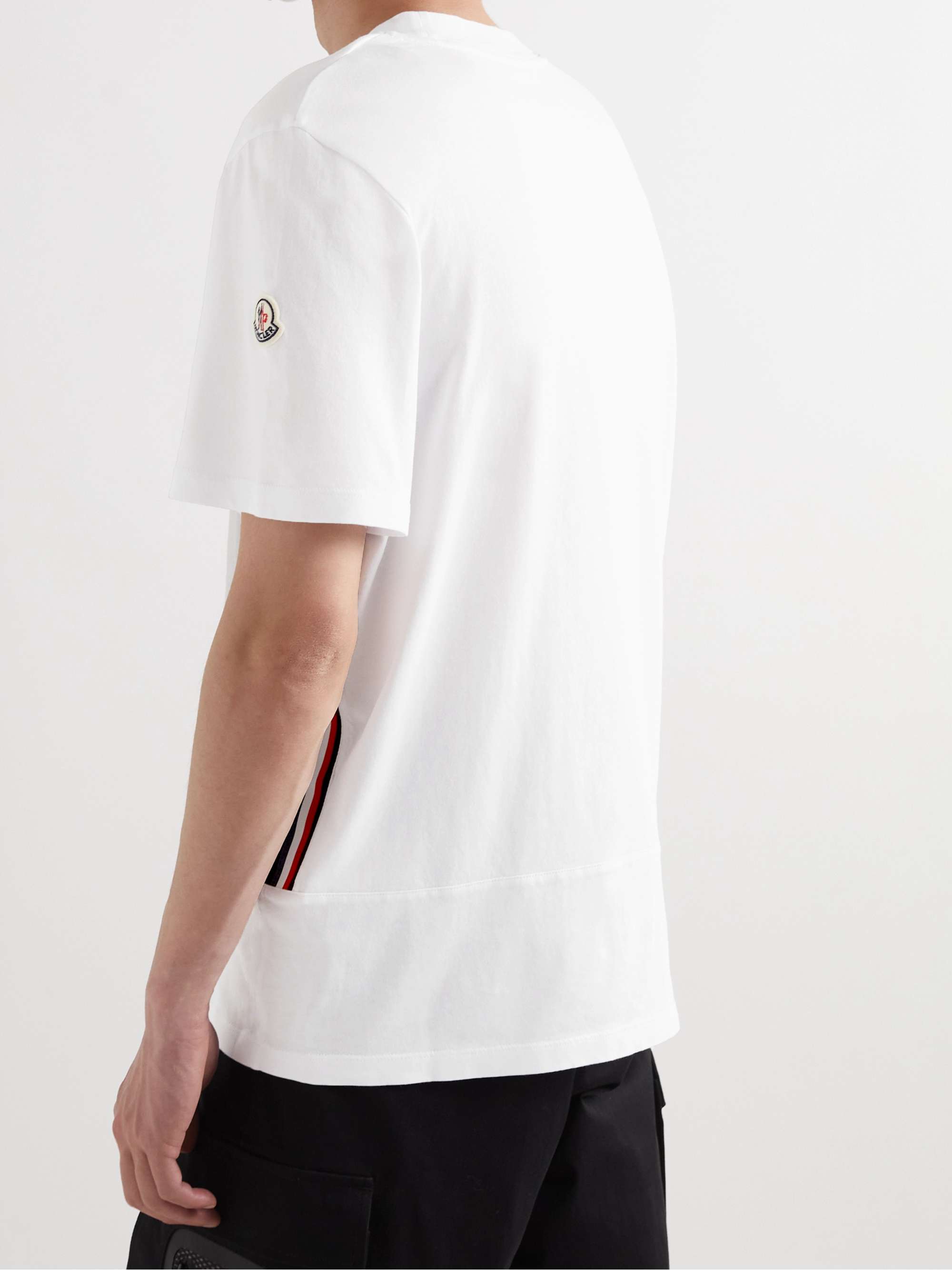 MONCLER Logo-Print Cotton-Jersey T-Shirt for Men | MR PORTER