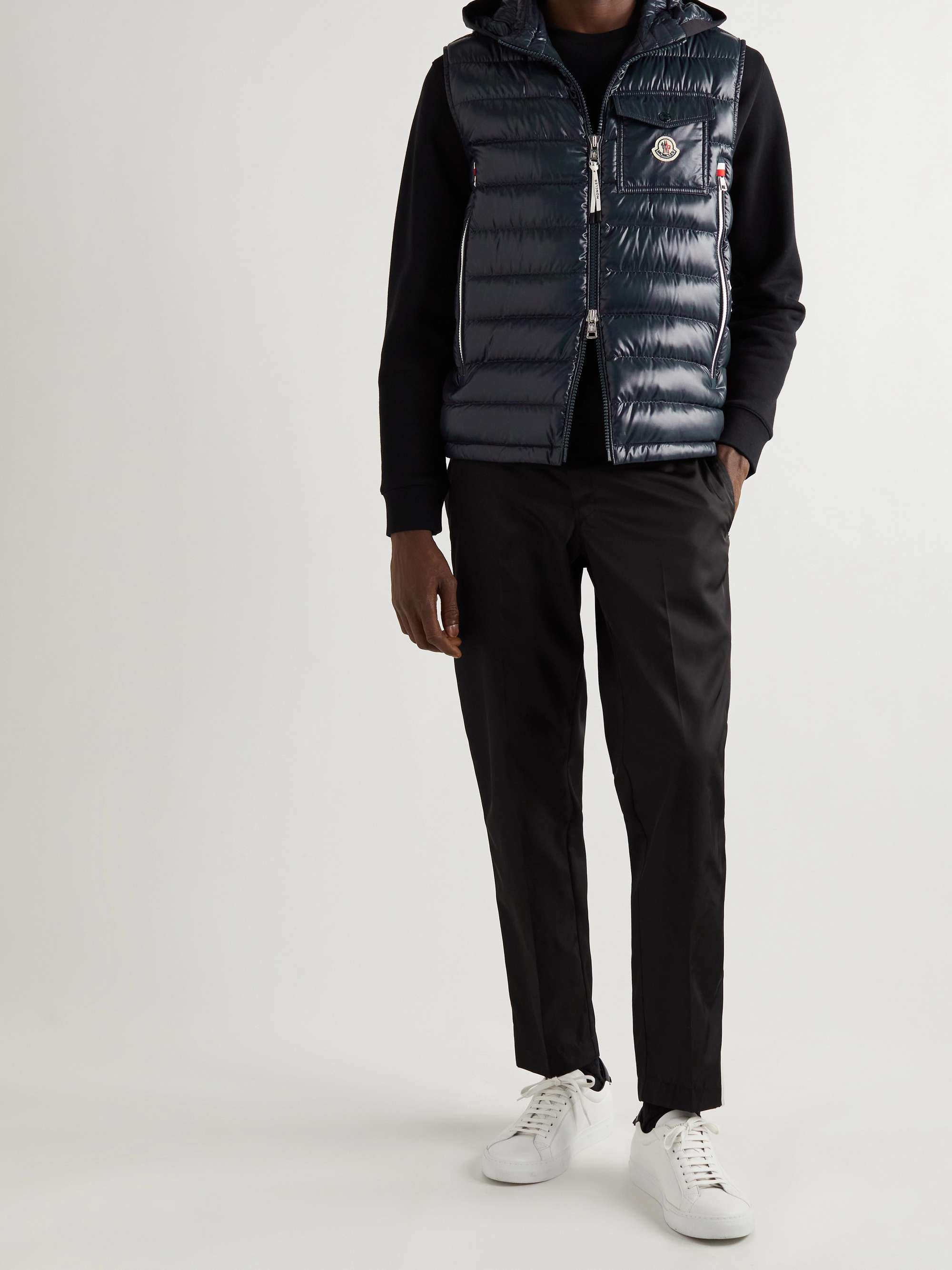 MONCLER Ophrys Logo-Appliquéd Colour-Block Quilted Shell and Ripstop Down  Gilet for Men | MR PORTER