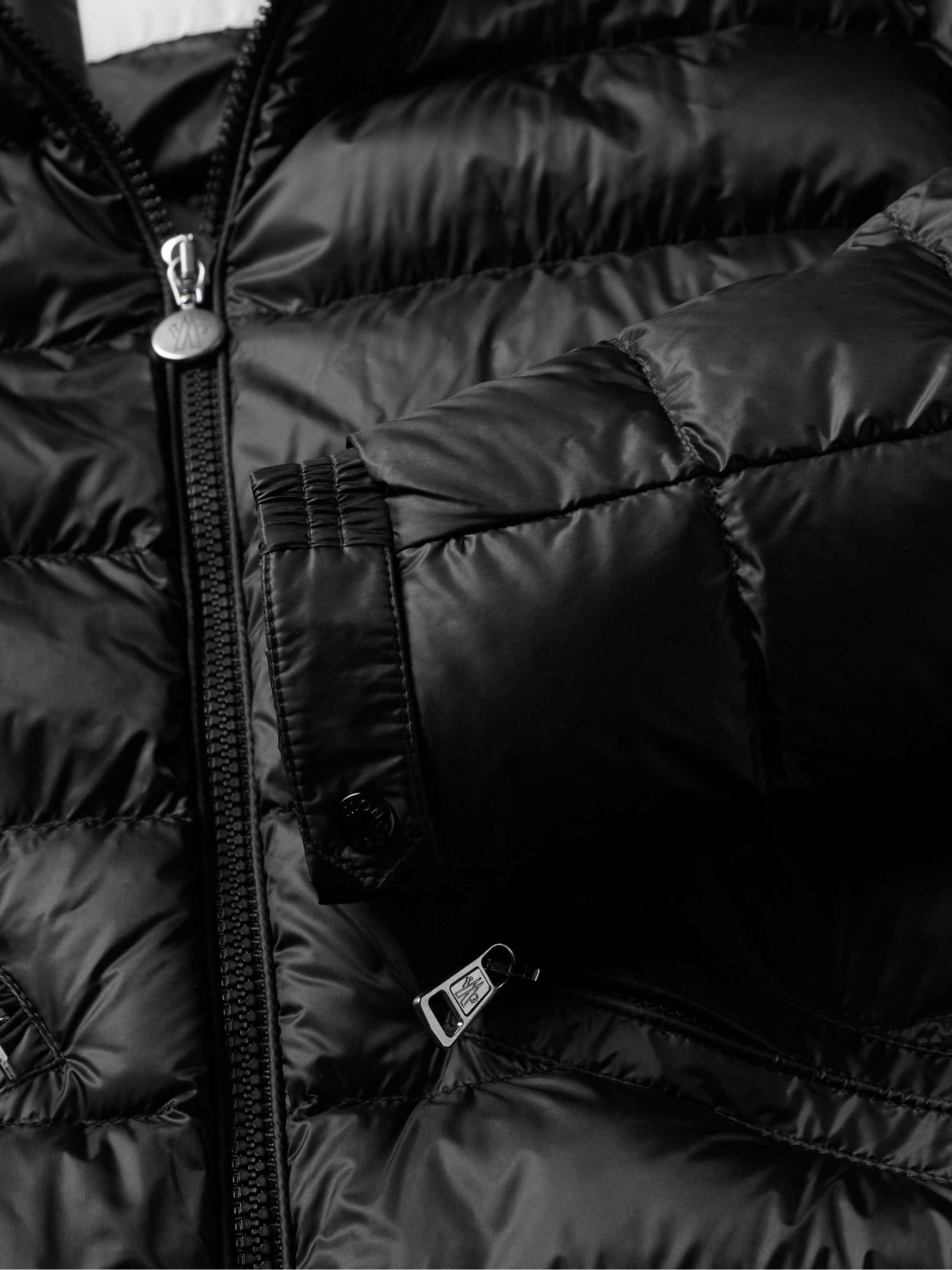 MONCLER Agay Slim-Fit Logo-Appliquéd Quilted Nylon Down Jacket | MR PORTER