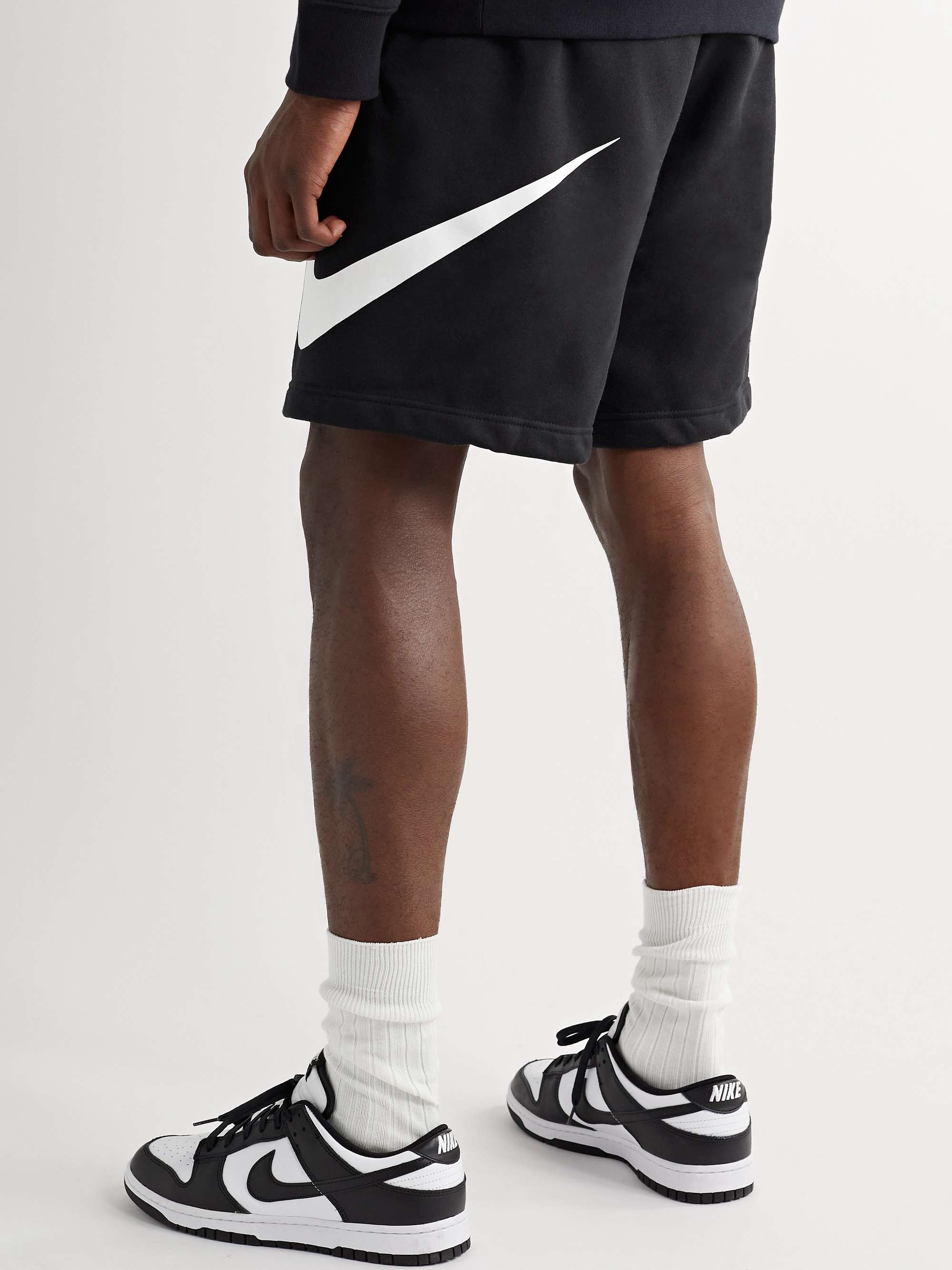 NIKE Sportswear Club Straight-Leg Logo-Print Cotton-Blend Jersey Shorts for  Men | MR PORTER