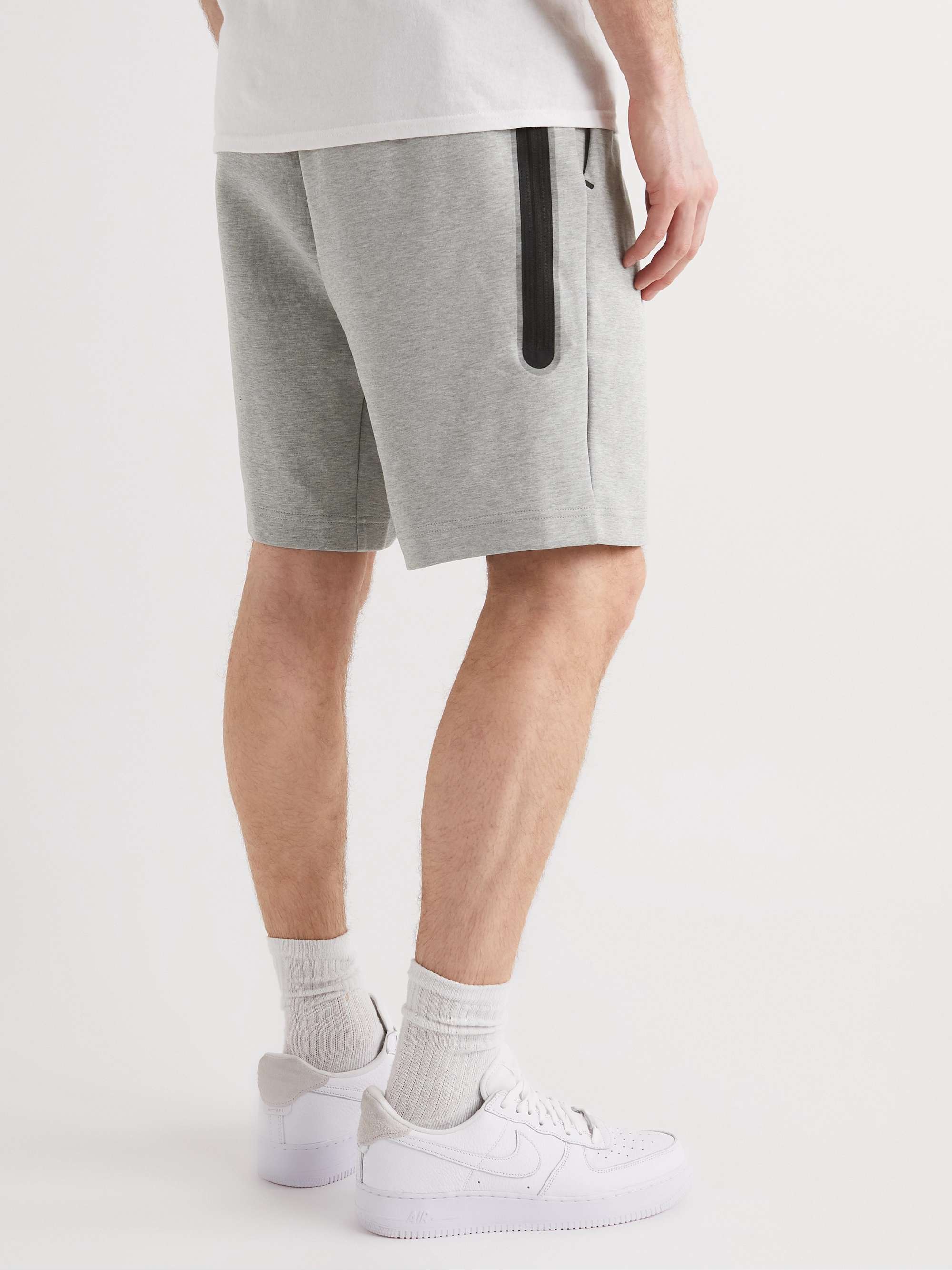 NIKE Straight-Leg Cotton-Blend Tech-Fleece Drawstring Shorts for Men | MR  PORTER