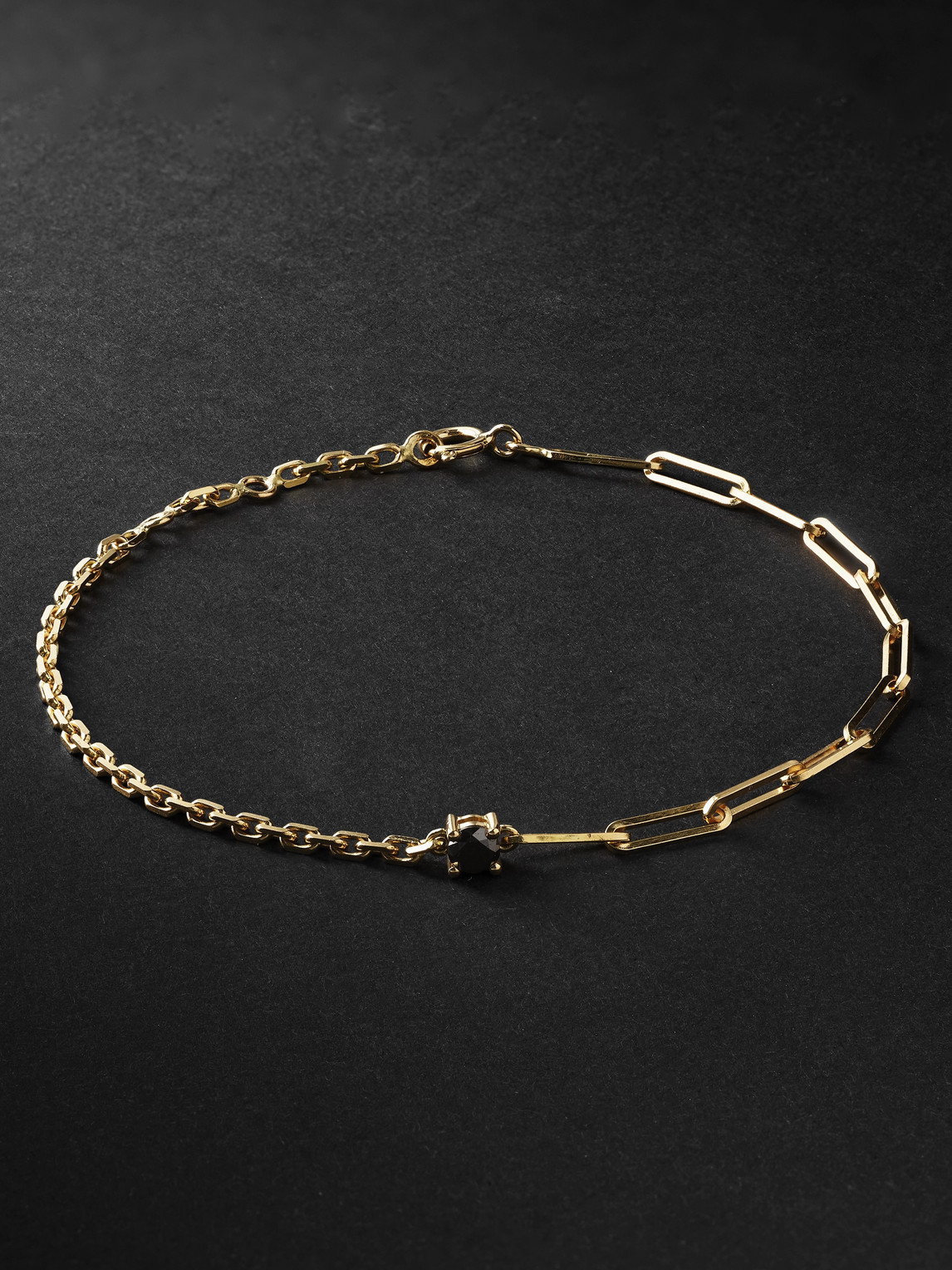 Yvonne Léon Solitaire Gold Diamond Bracelet
