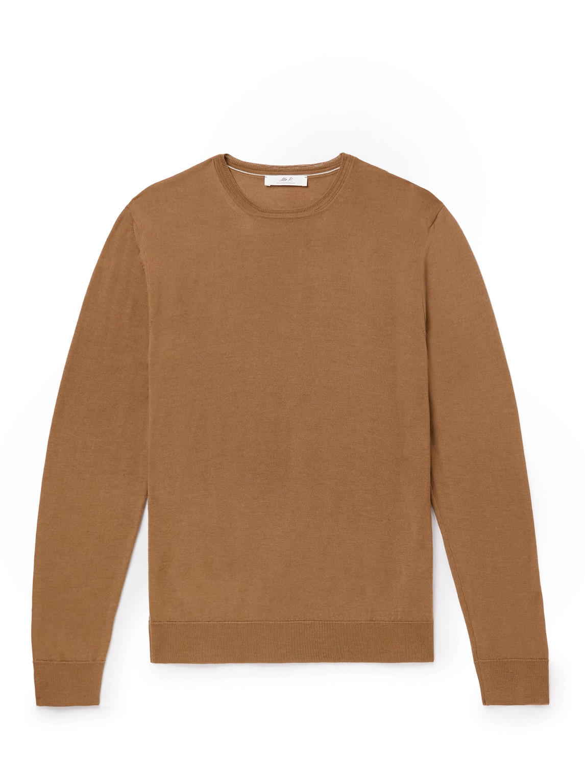Mr P. - Slim-Fit Merino Wool Sweater - Men - Brown - XS for Men