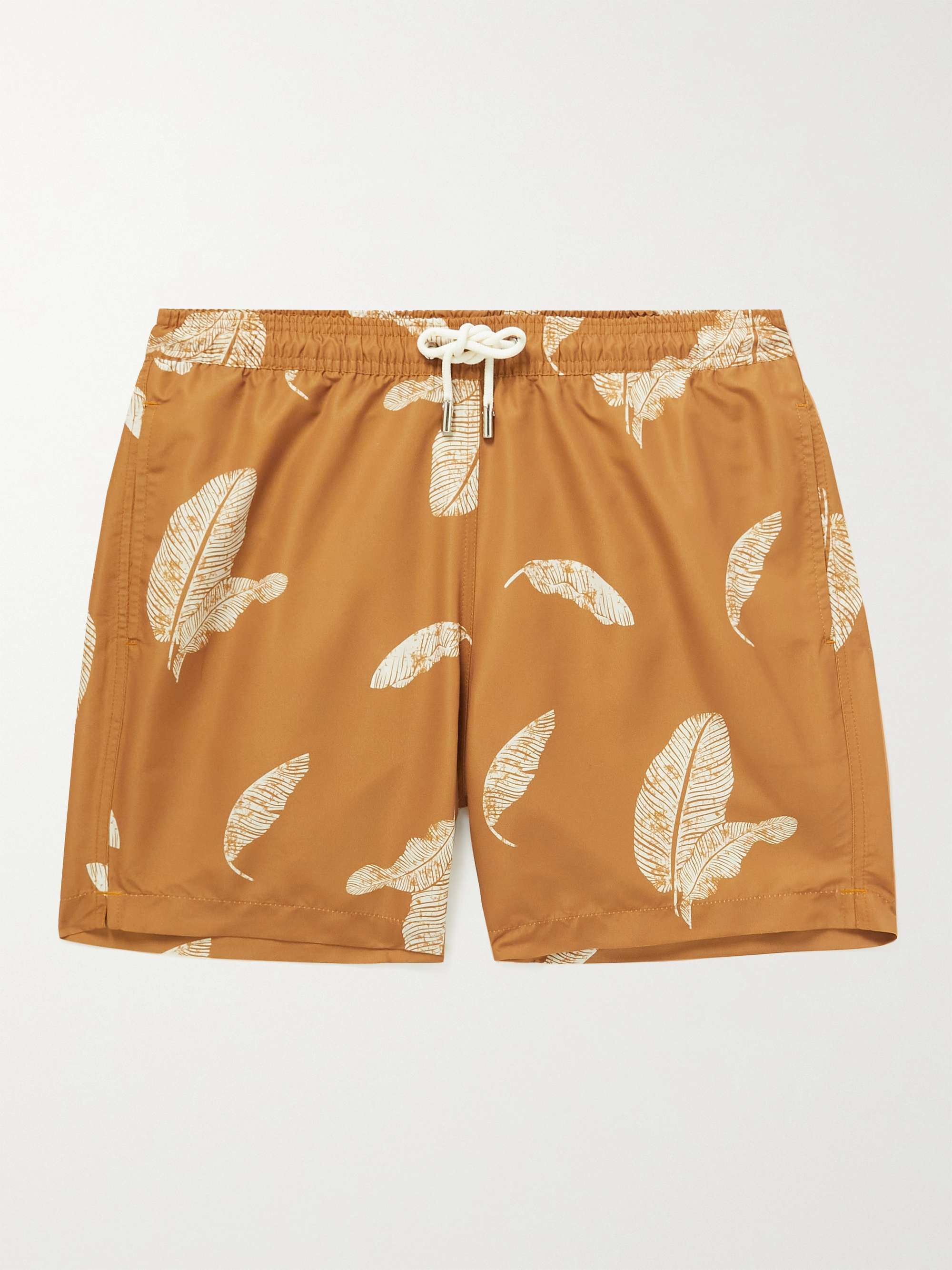 MR P. Straight-Leg Mid-Length Leaf-Print Recycled Swim Shorts for Men | MR  PORTER