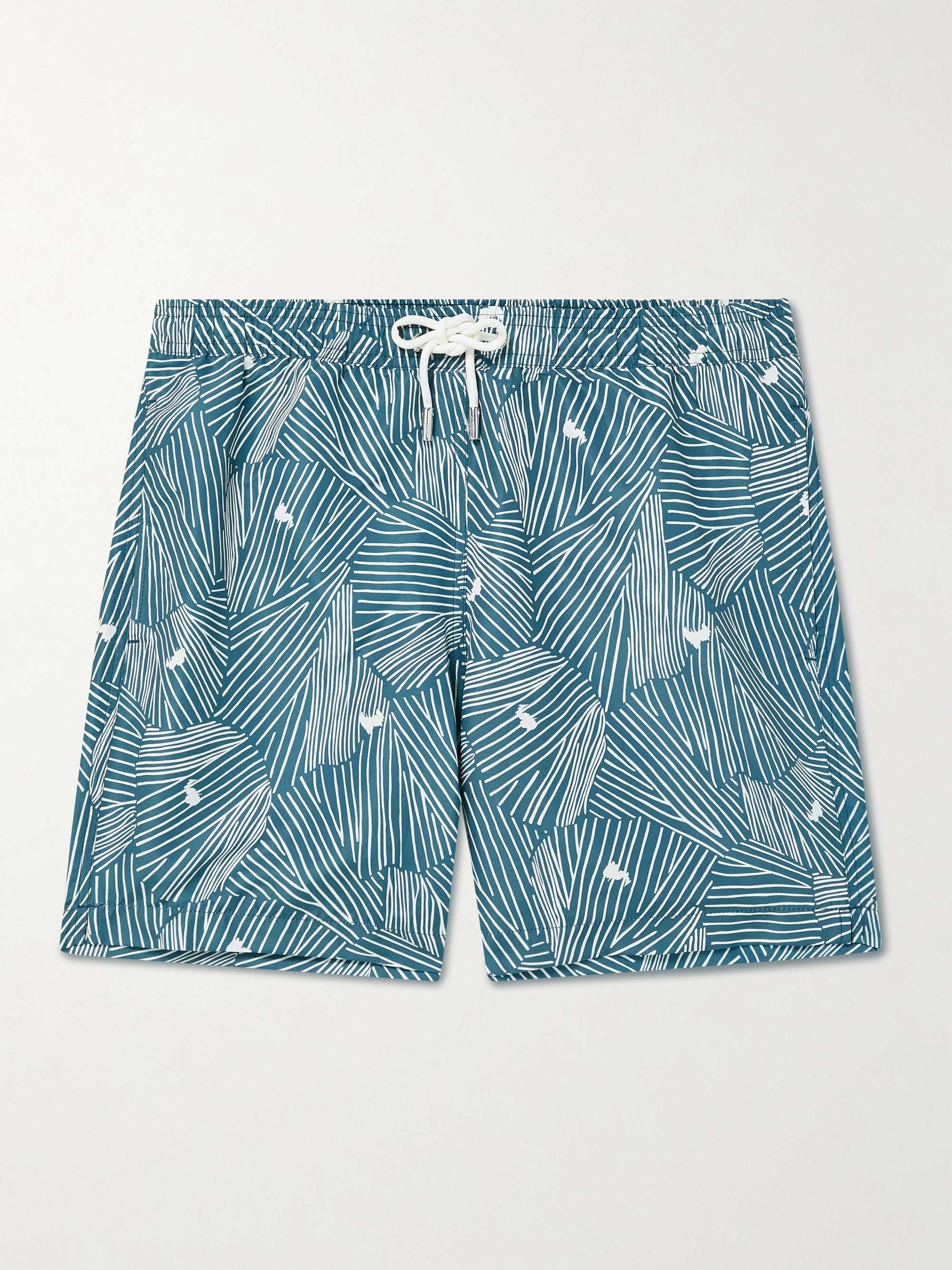 MR P. Straight-Leg Mid-Length Printed Recycled Swim Shorts for Men | MR  PORTER