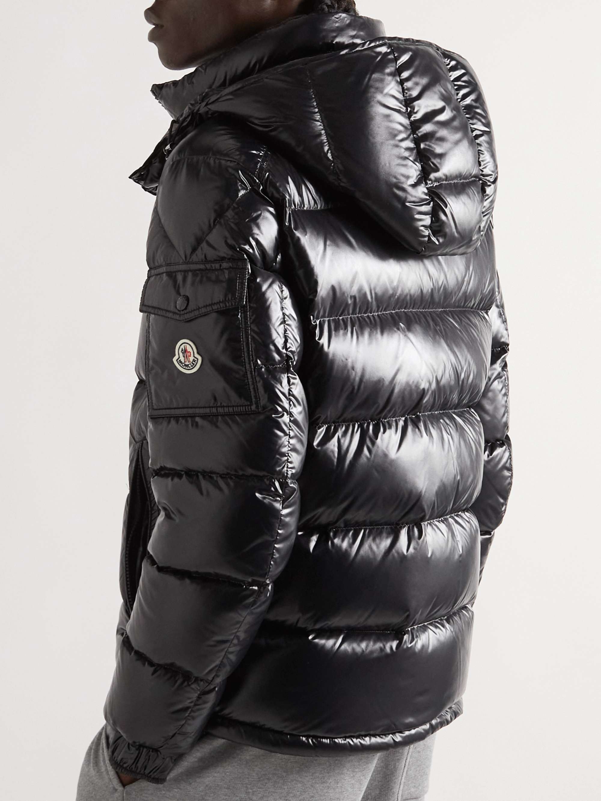 Black Maya Quilted Shell Hooded Down Jacket | MONCLER | MR PORTER