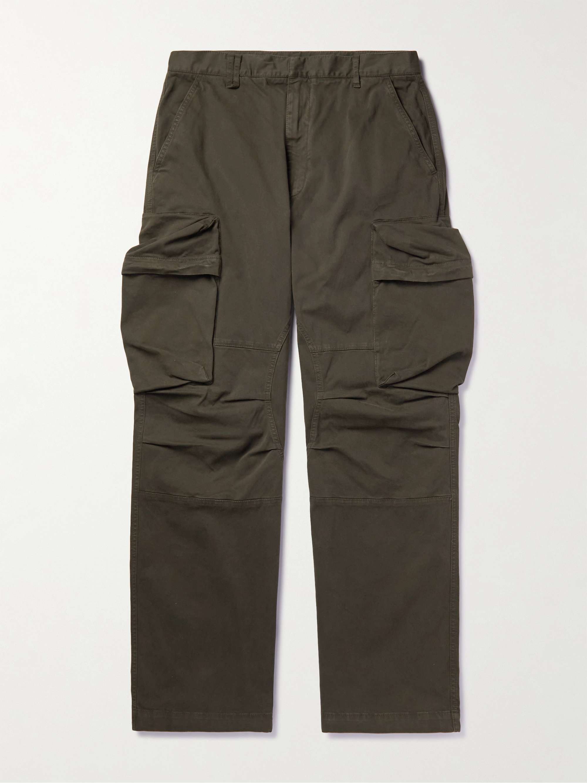 MONCLER Wide-Leg Stretch-Cotton Cargo Trousers for Men | MR PORTER