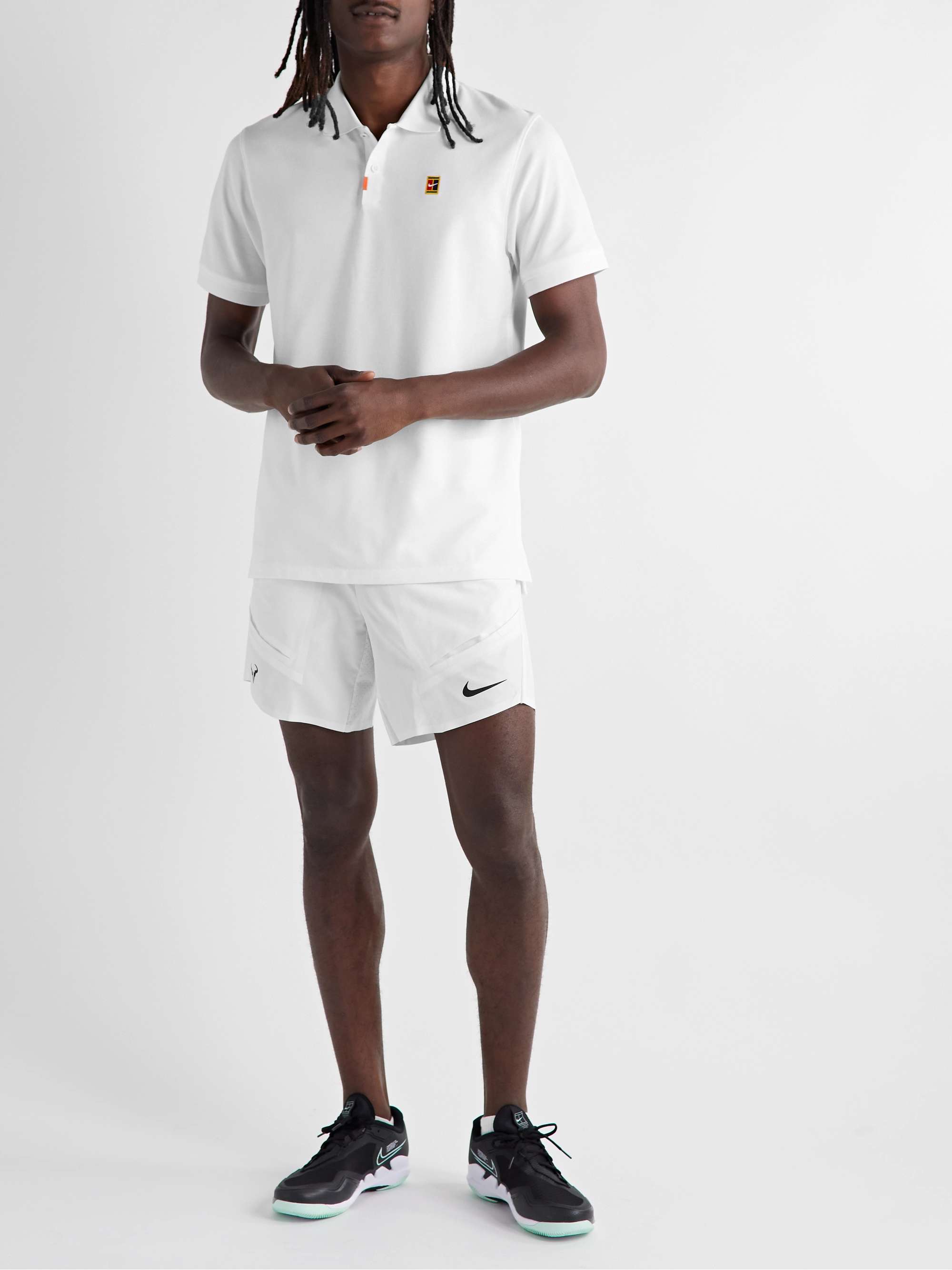 NIKE TENNIS Slim-Fit Logo-Appliquéd Dri-FIT Piqué Polo Shirt for Men | MR  PORTER