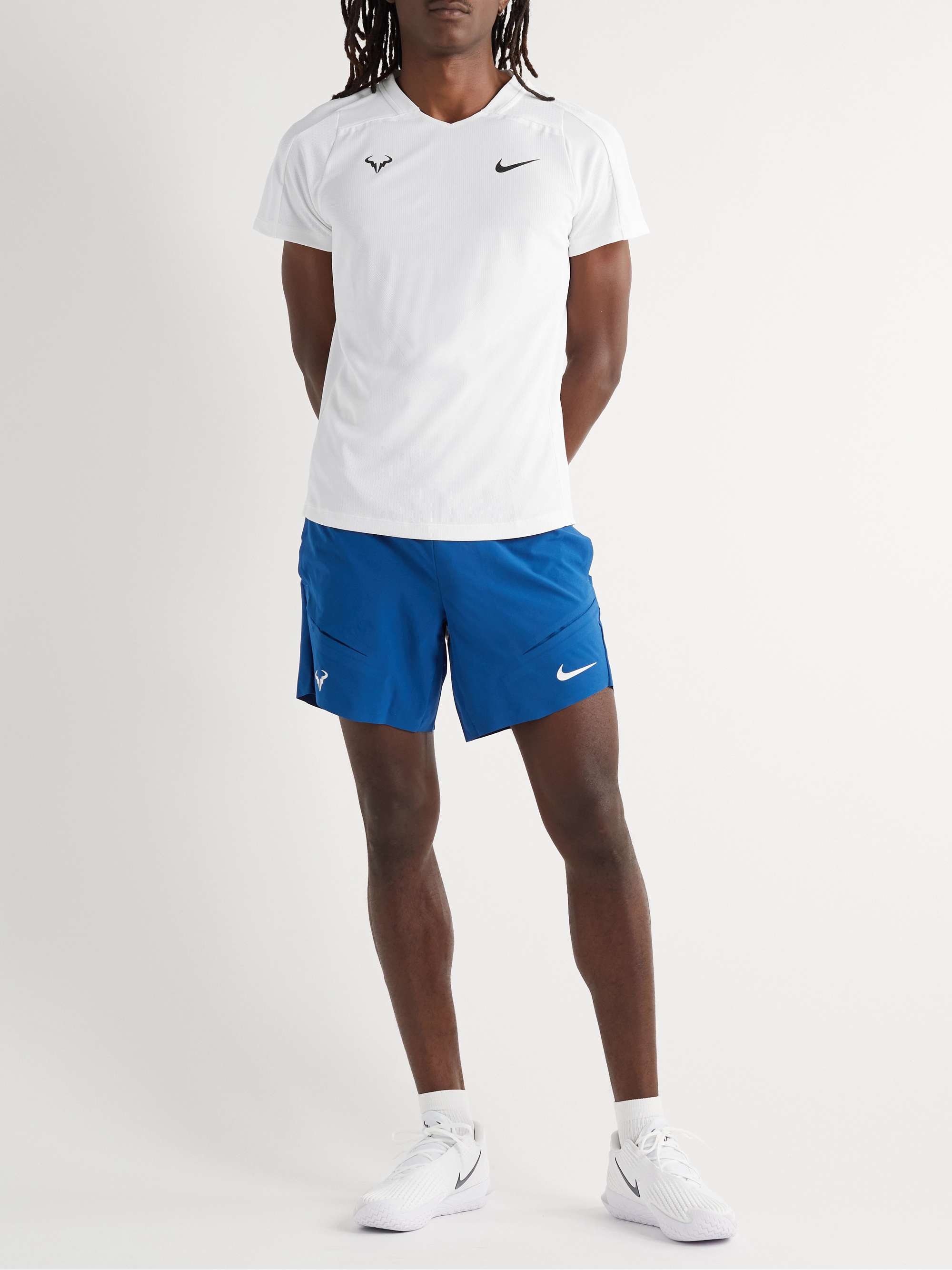 White NikeCourt Rafa Slim-Fit Dri-FIT ADV Tennis T-Shirt | NIKE TENNIS | MR  PORTER