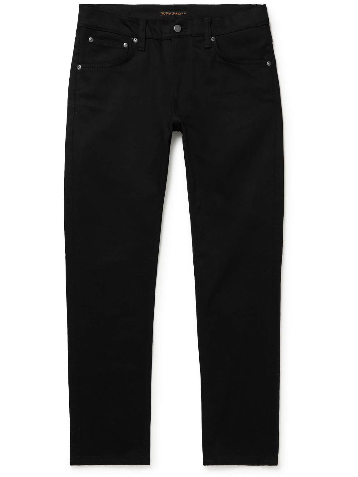 Nudie Jeans Lean Dean Slim-fit Organic Jeans In Black