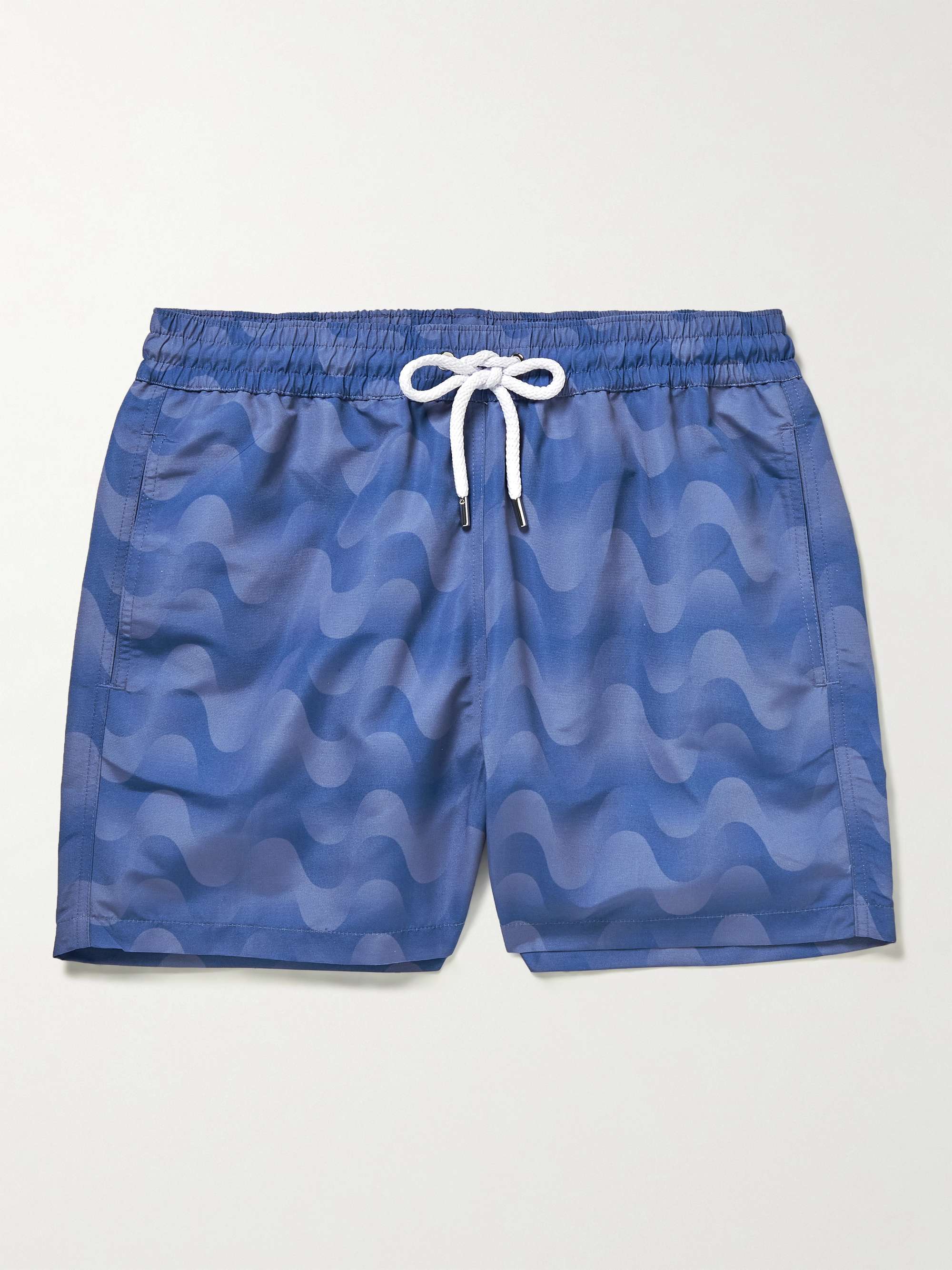 FRESCOBOL CARIOCA Straight-Leg Short-Length Printed Swim Shorts for Men ...