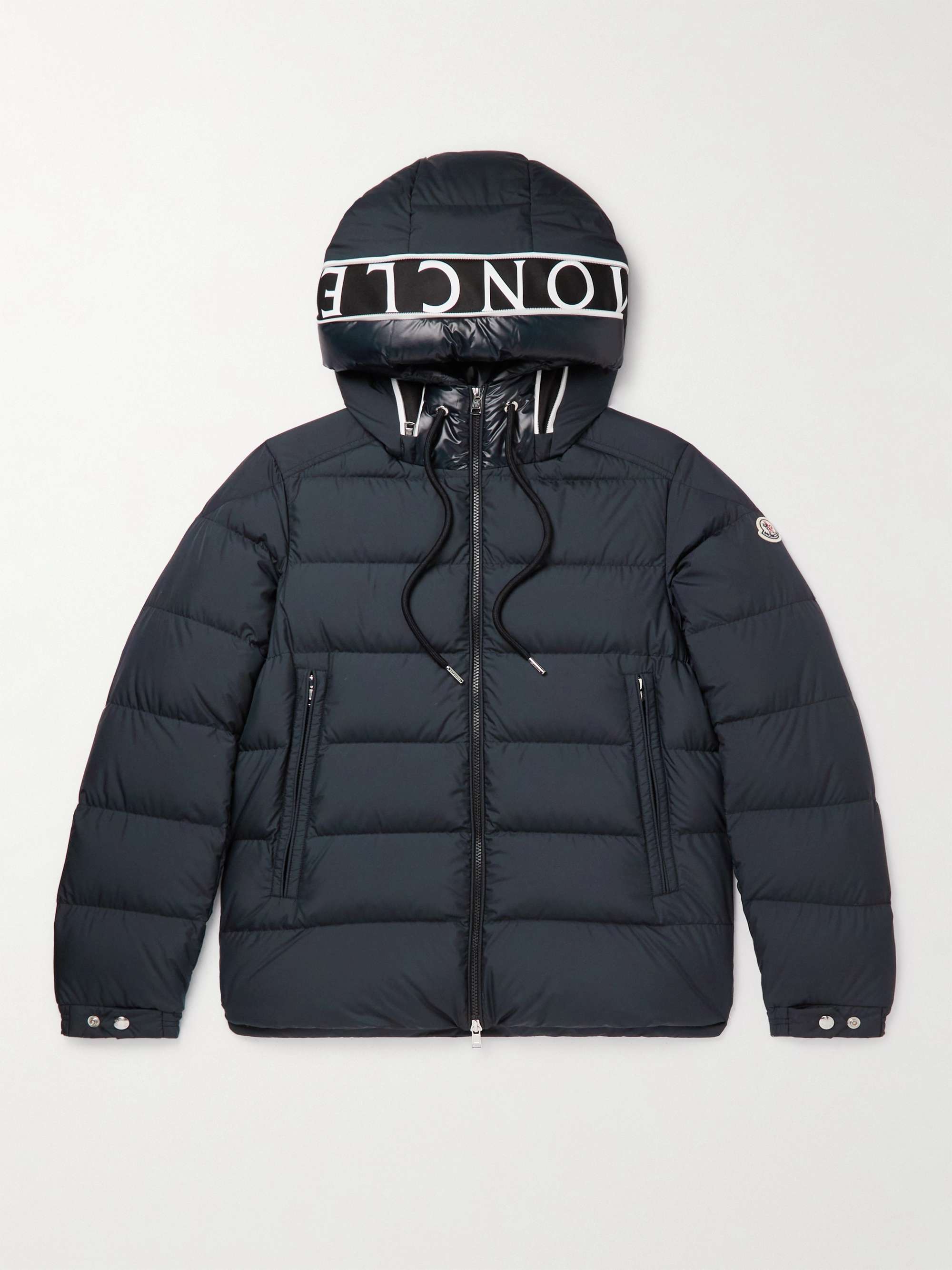 MONCLER Cardere Logo-Print Quilted Shell Hooded Down Jacket for Men | MR  PORTER