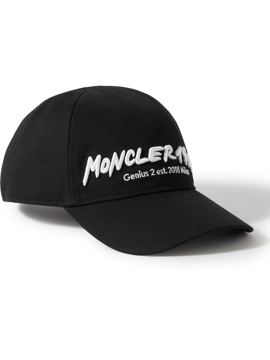 Moncler Genius 2 Moncler 1952 Logo-embroidered Cotton-twill Baseball Cap In  Black | ModeSens