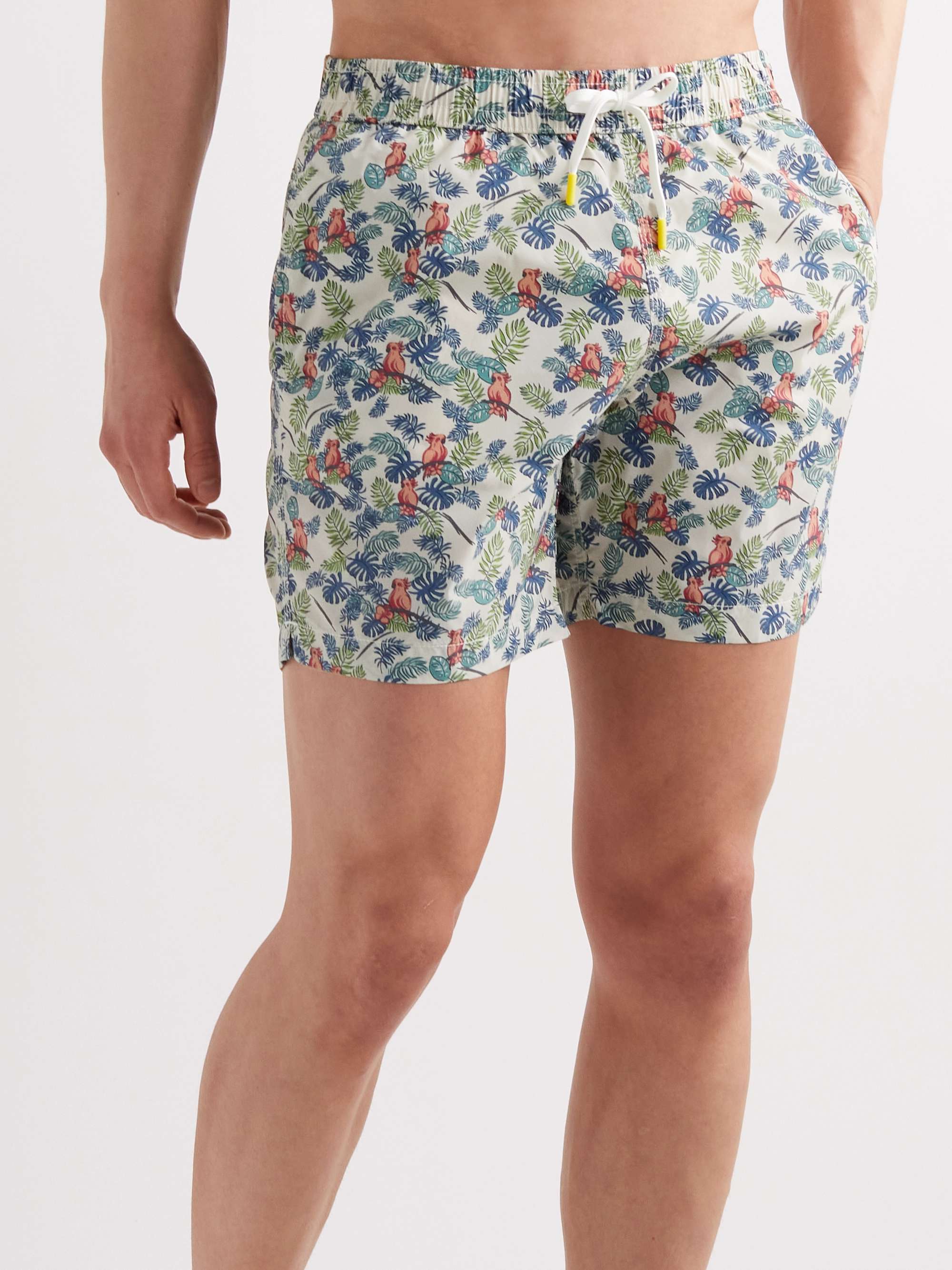HARTFORD Mid-Length Printed Recycled Swim Shorts | MR PORTER