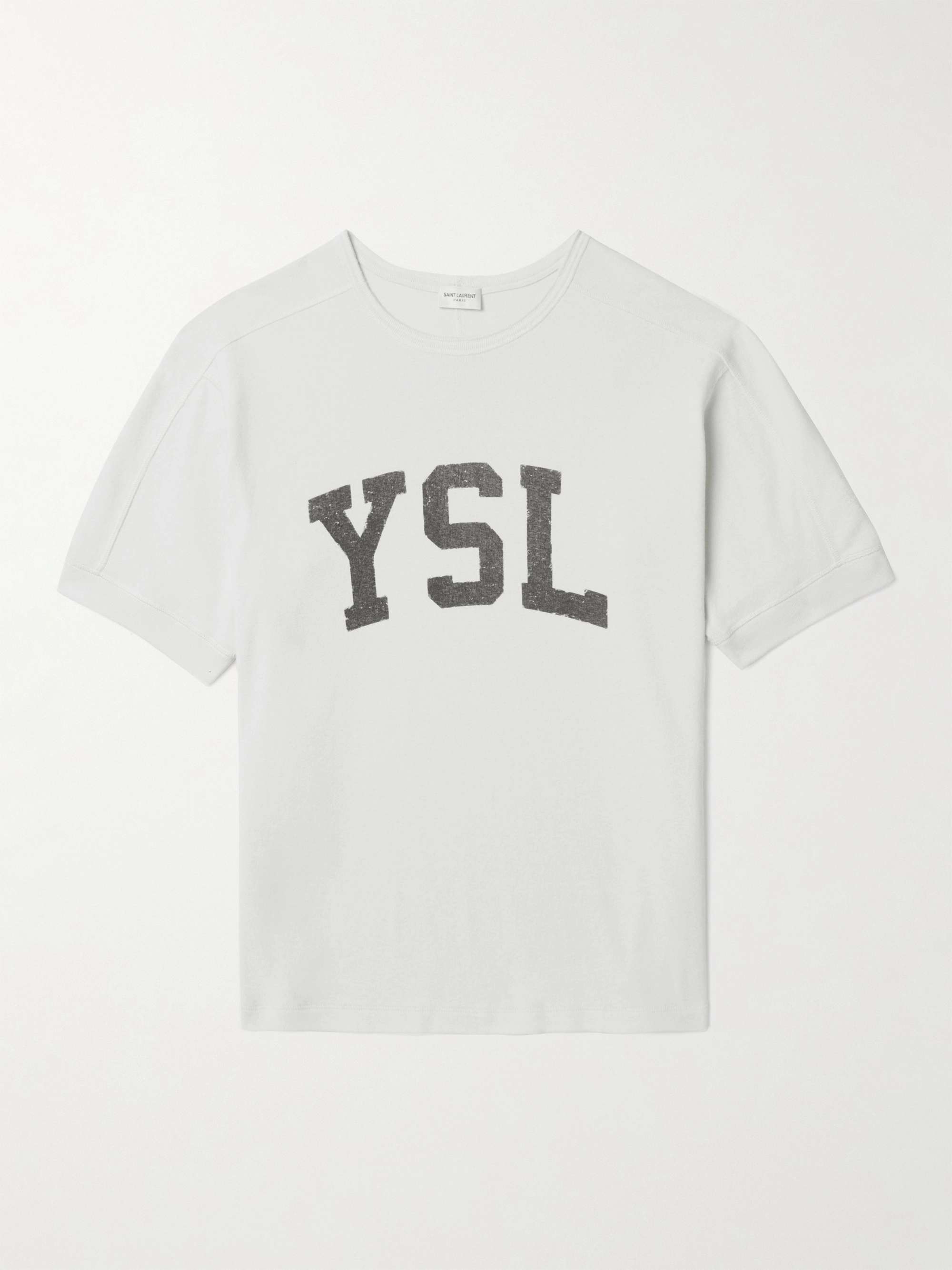 T-shirt in jersey di cotone con logo stampato