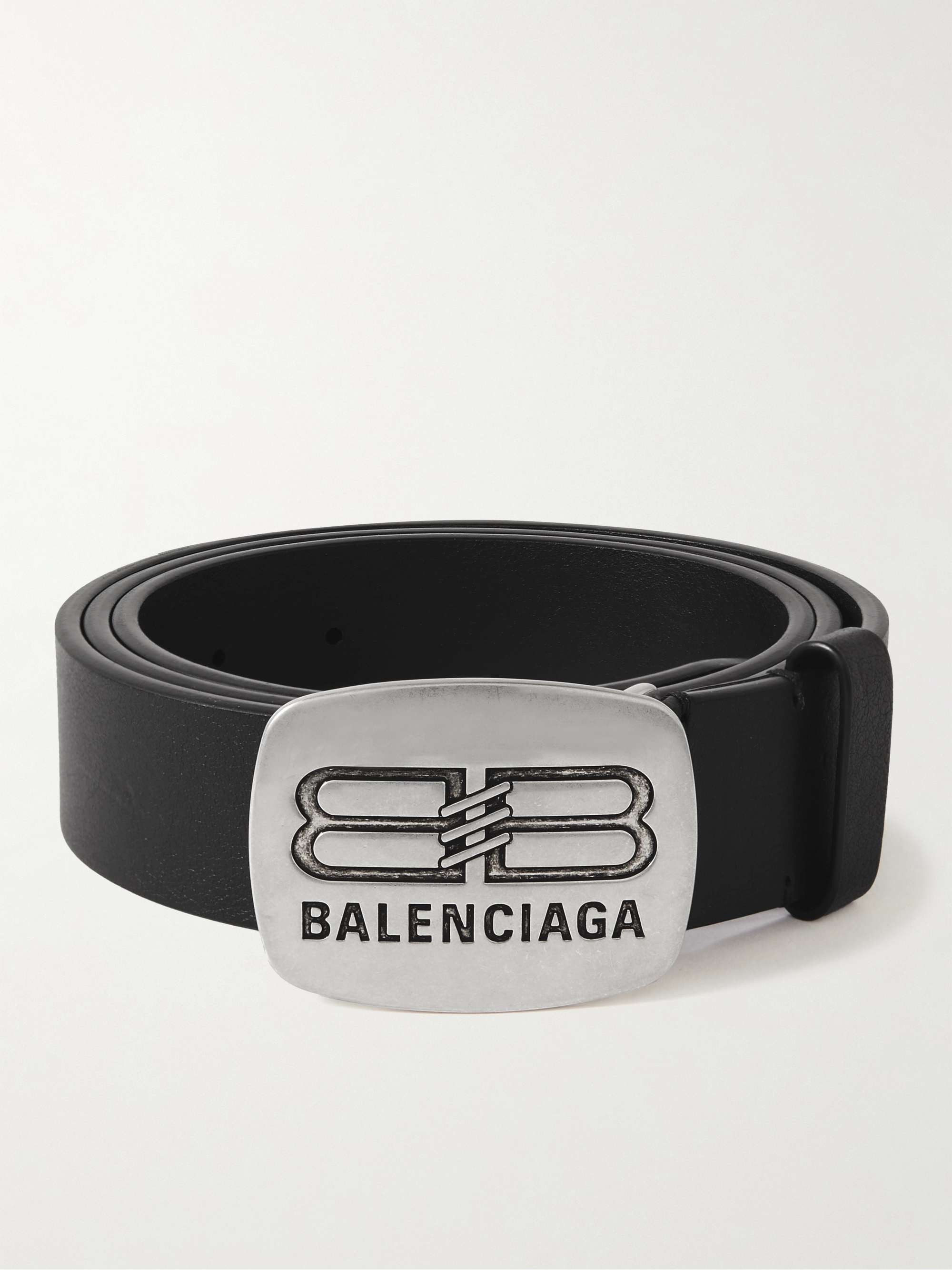 Black 3.5cm Leather Belt | BALENCIAGA | MR PORTER