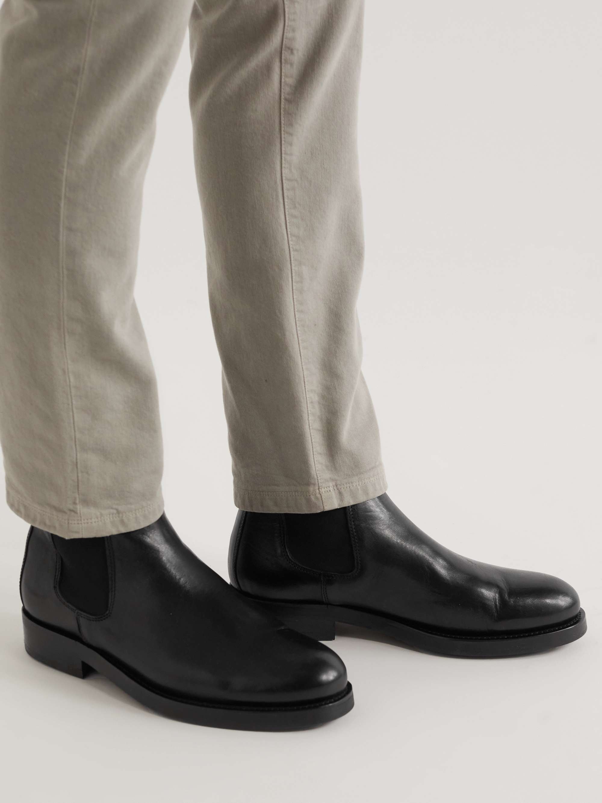 Black Longton Leather Chelsea Boots | BELSTAFF | MR PORTER