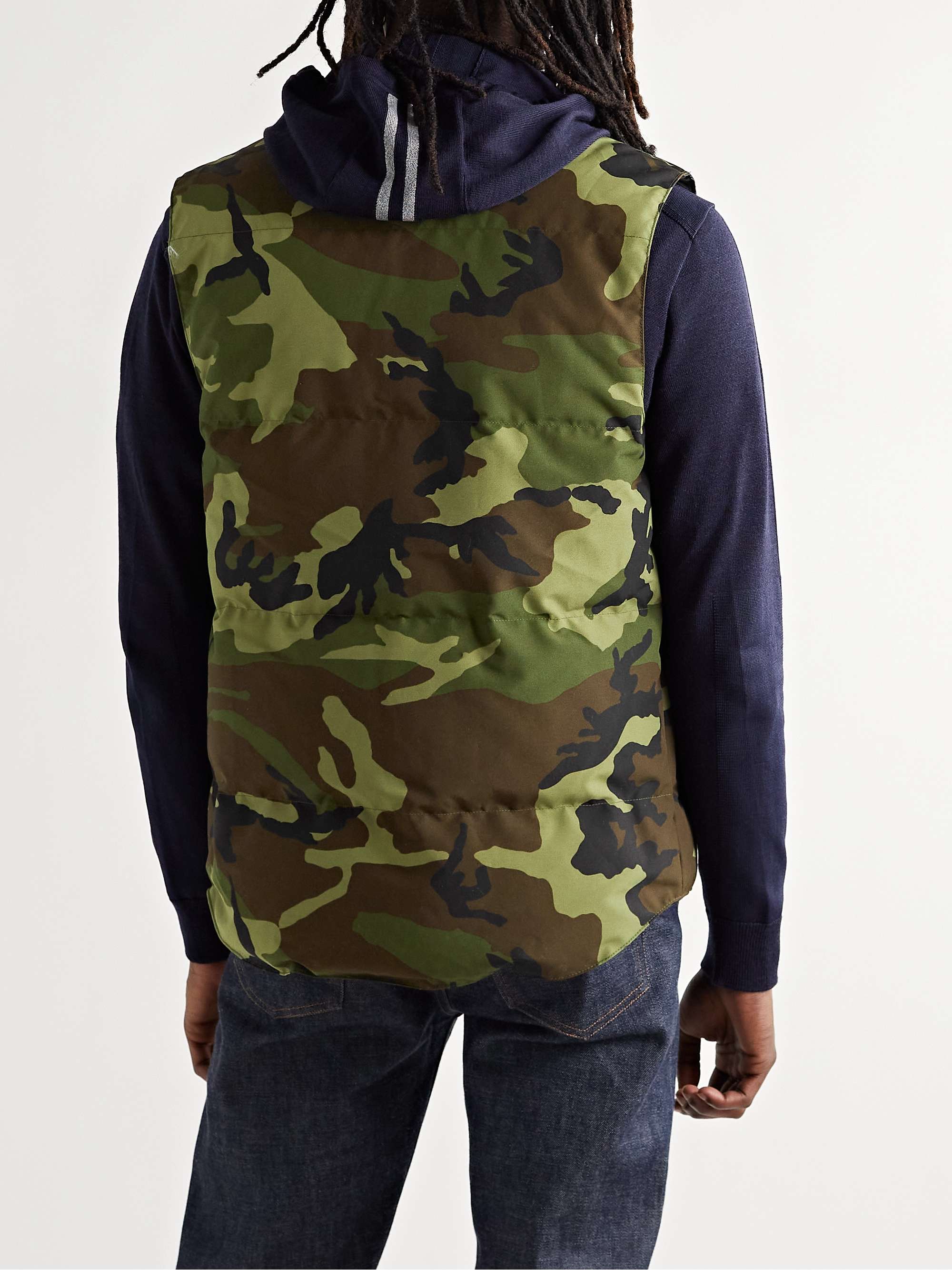 CANADA GOOSE Garson Camouflage-Print Quilted Arctic Tech Down Gilet | MR  PORTER