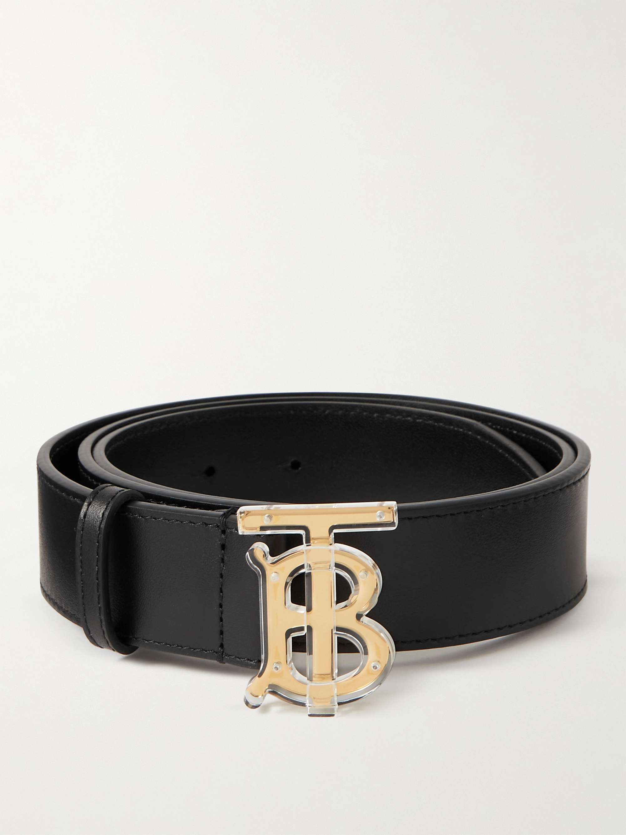 3.5cm Logo Leather Belt