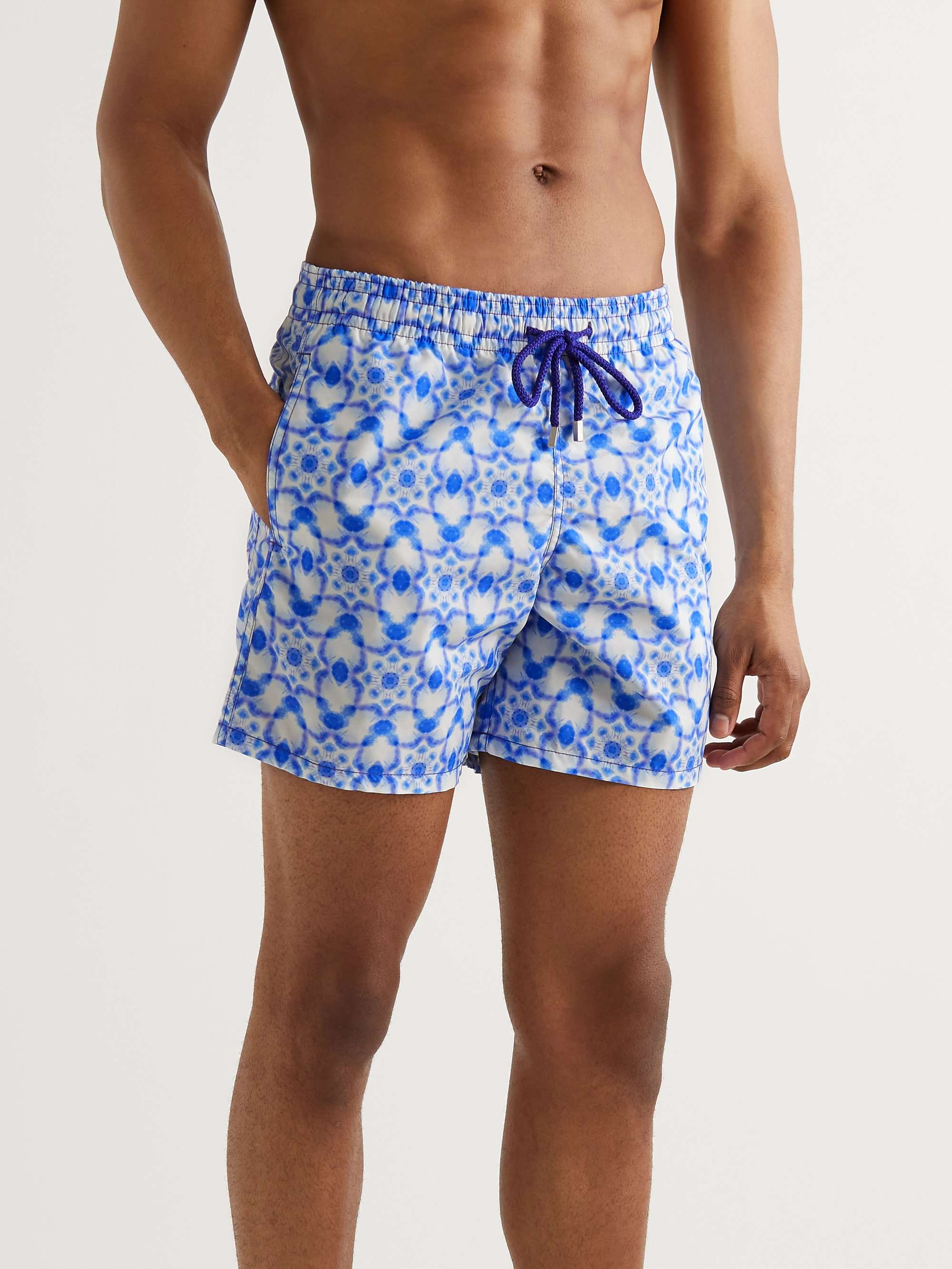 VILEBREQUIN Mosaic Mid-Length Printed Recycled Swim Shorts | MR PORTER