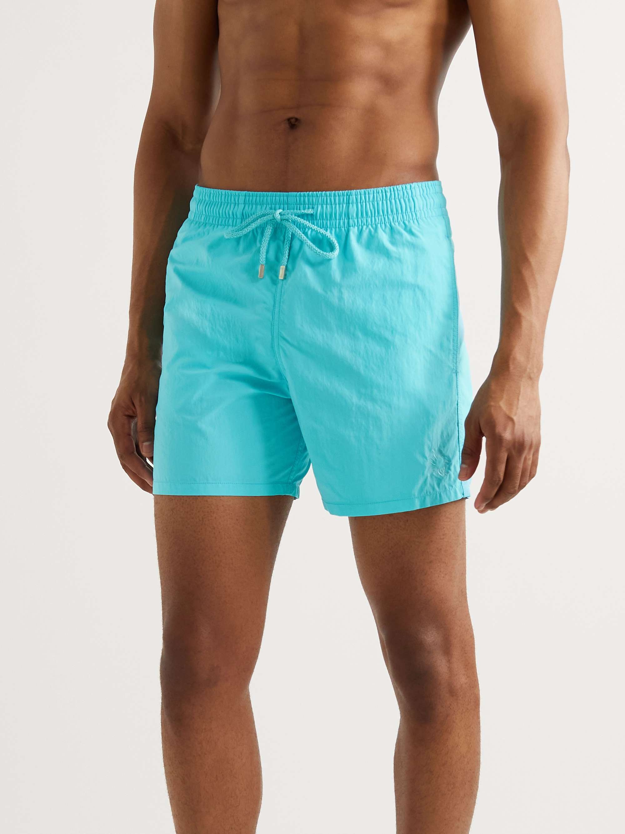 Blue Moorea Mid-Length Printed Recycled Swim Shorts | VILEBREQUIN | MR  PORTER