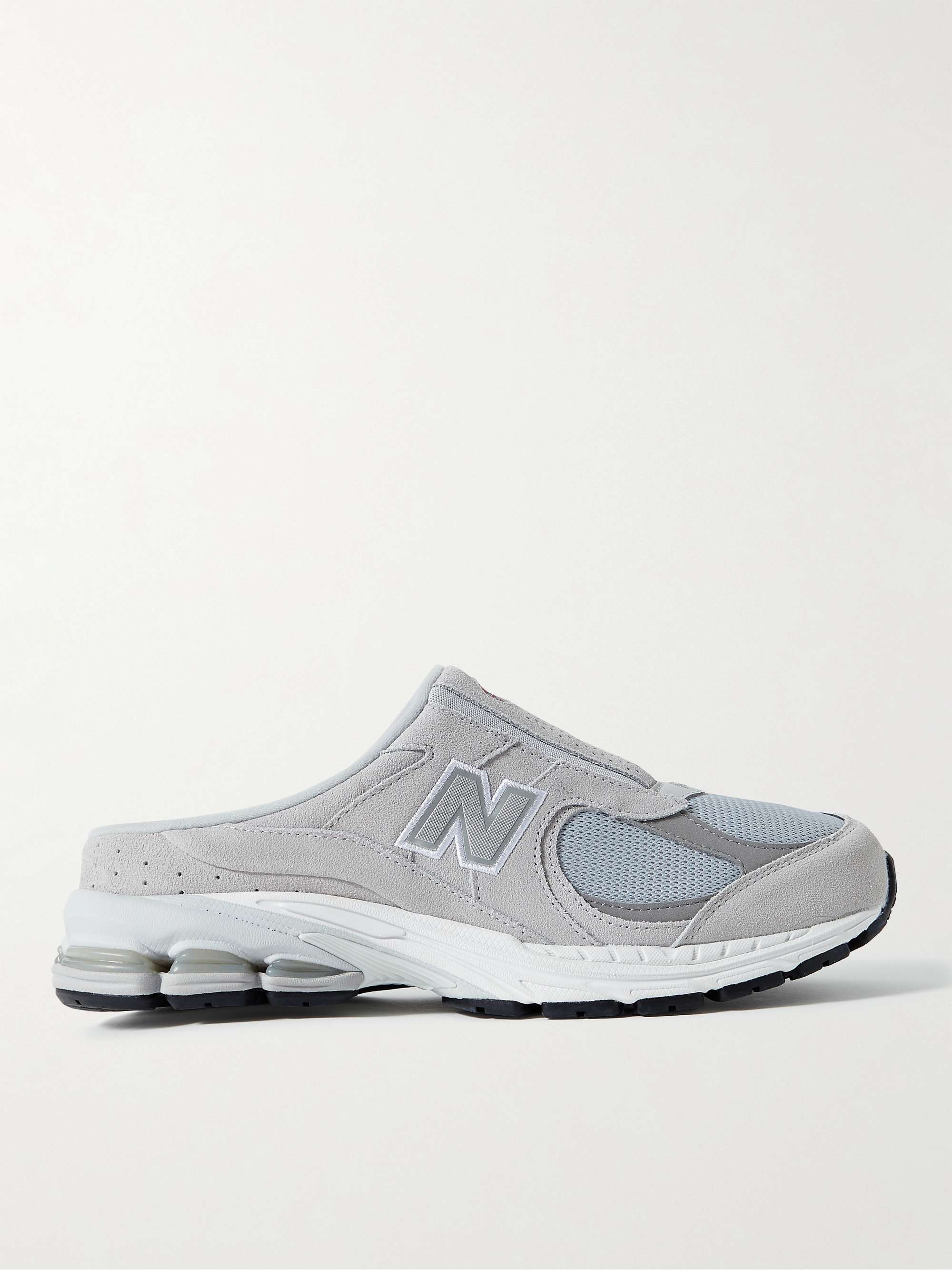 NEW BALANCE 2002RM Suede and Mesh Mules for Men | MR PORTER