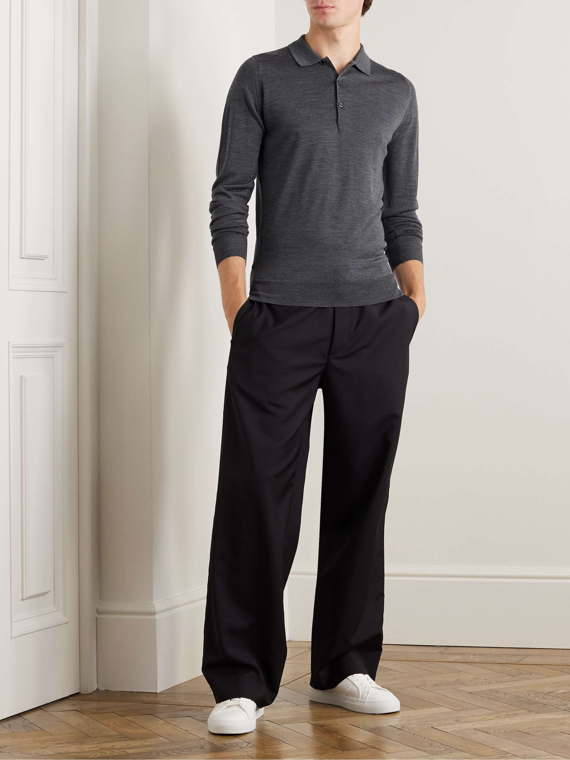 JOHN SMEDLEY Belper Slim-Fit Merino Wool Polo Shirt for Men | MR PORTER