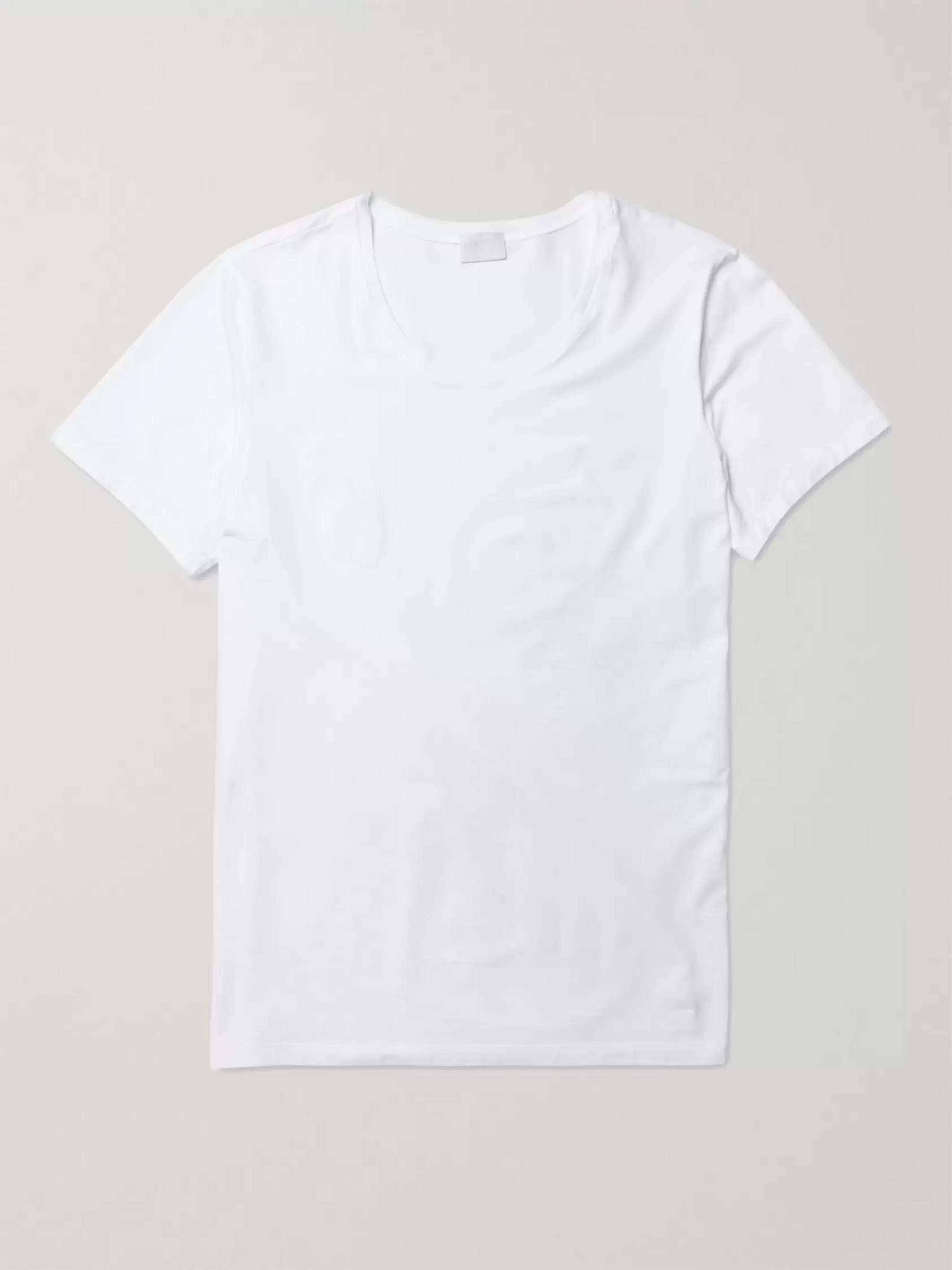 HANRO Superior Mercerised Cotton-Blend T-Shirt for Men | MR PORTER