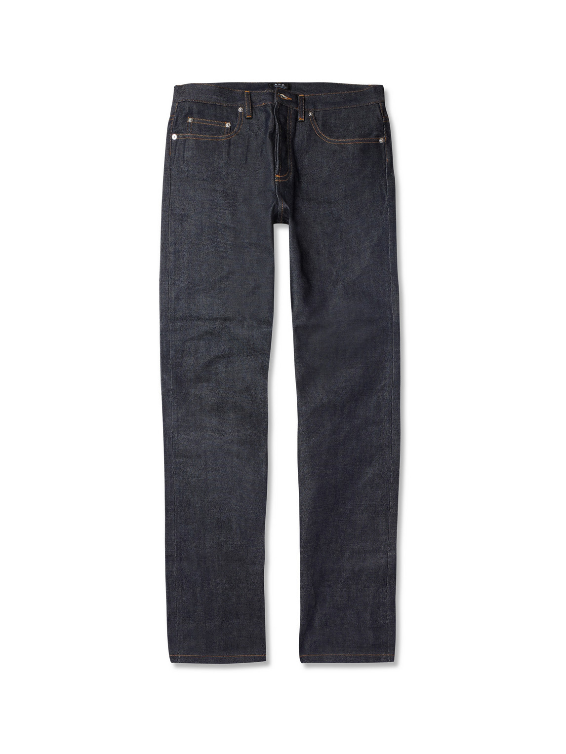 Shop Apc New Standard Dry Selvedge Denim Jeans In Blue