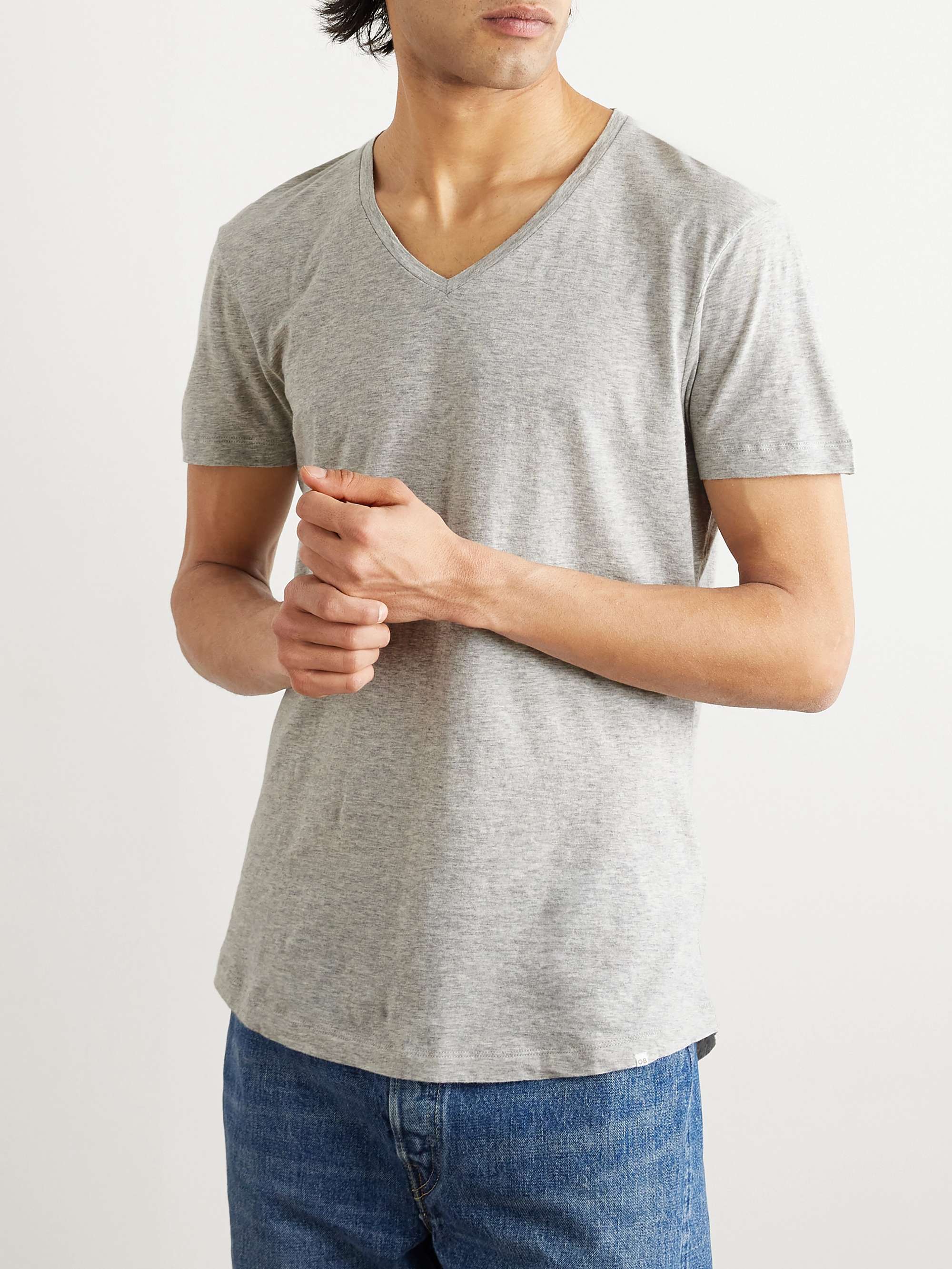 ORLEBAR BROWN OB-V Slim-Fit Cotton-Jersey T-Shirt for Men | MR PORTER