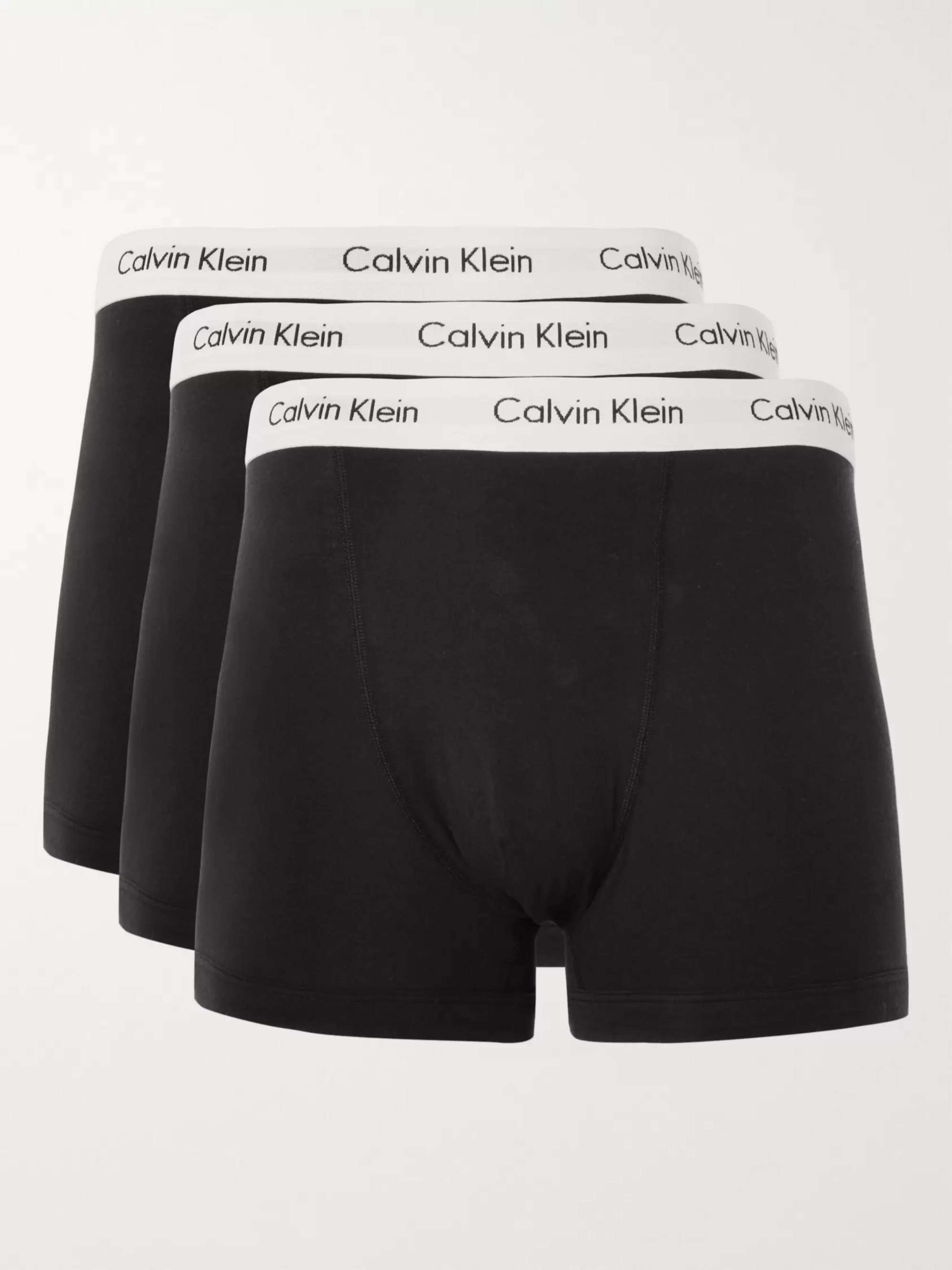 Confezione da tre boxer in cotone stretch CALVIN KLEIN UNDERWEAR da uomo |  MR PORTER