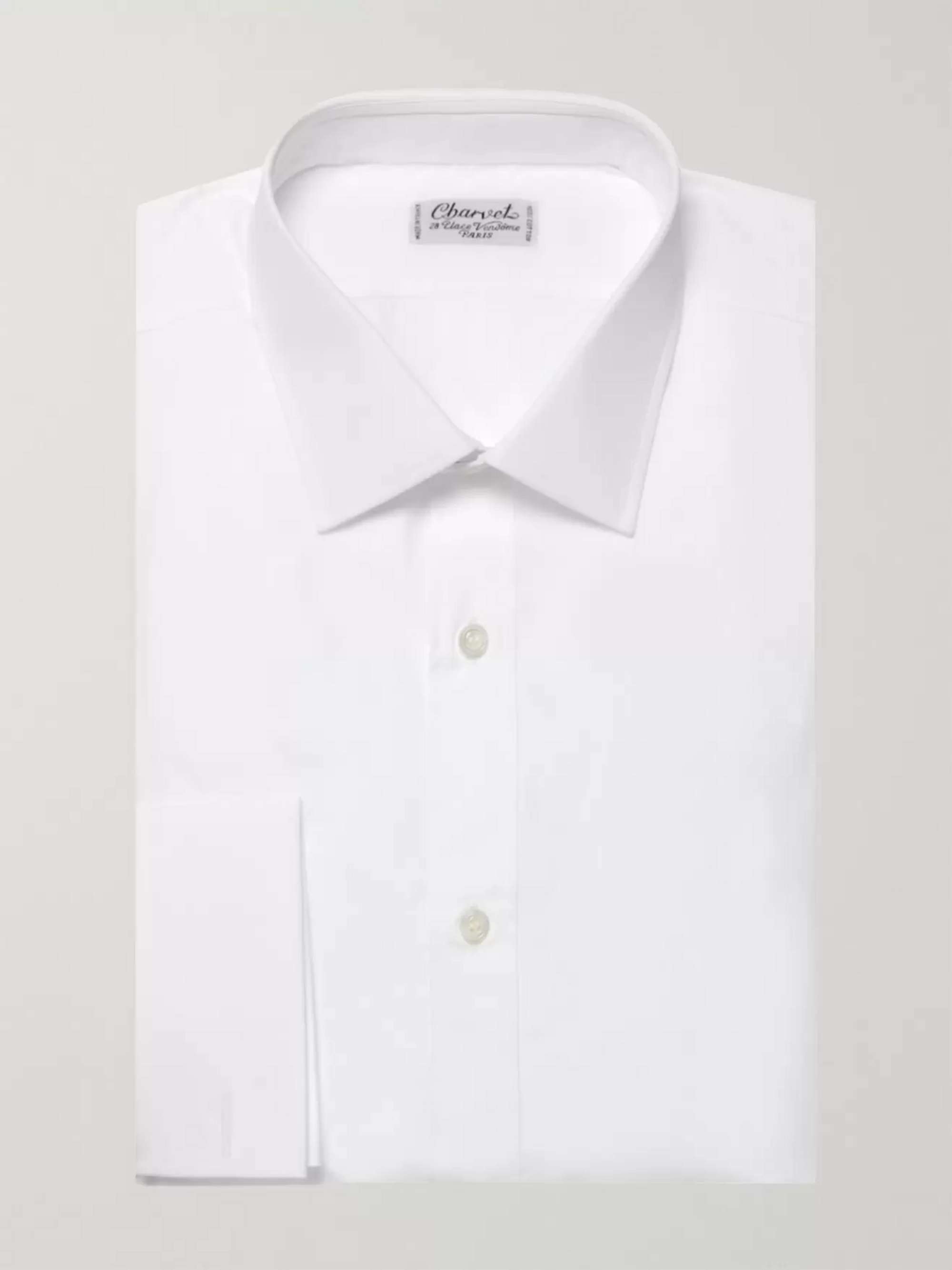 CHARVET White Double-Cuff Cotton Shirt for Men | MR PORTER