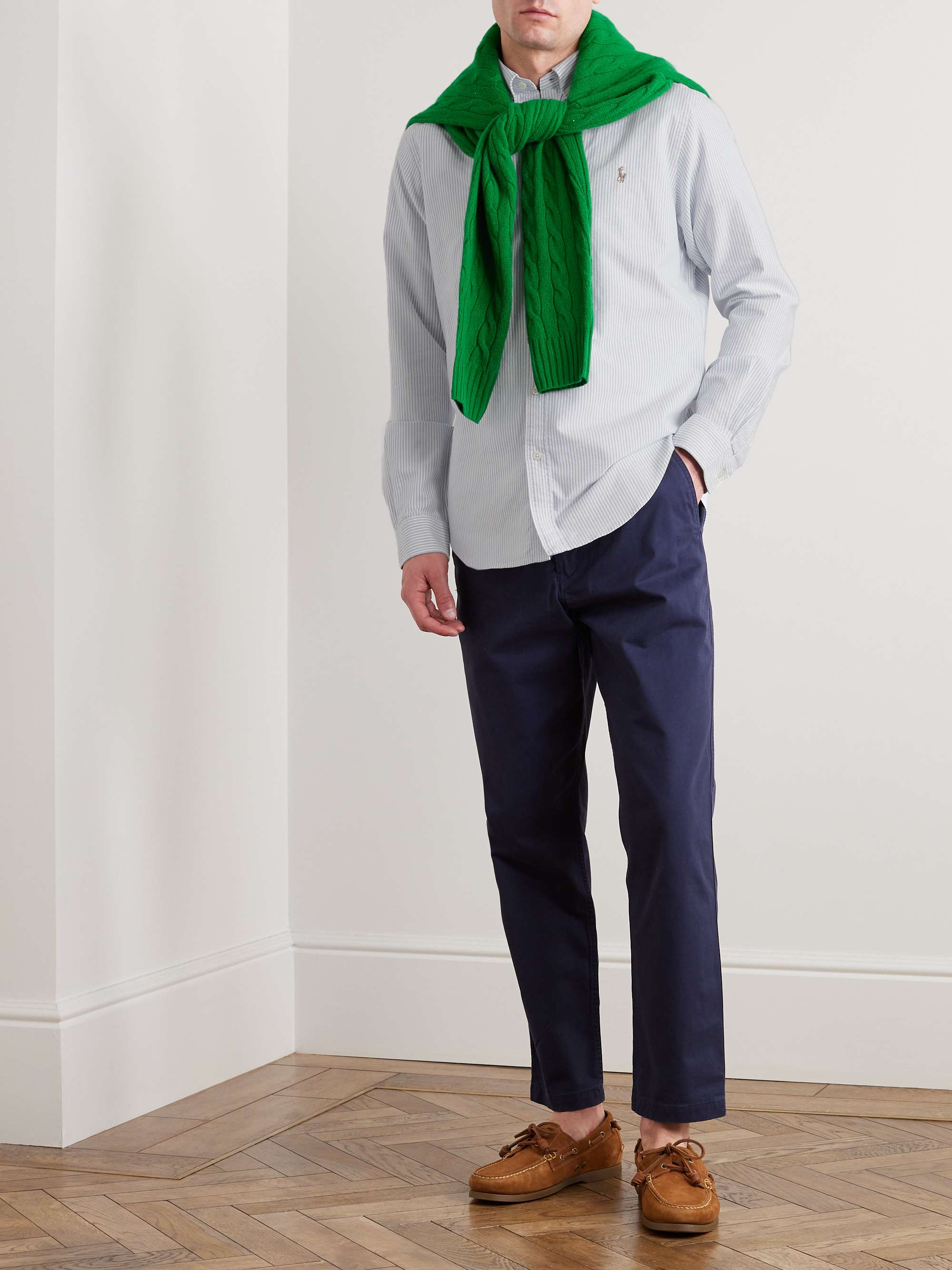POLO RALPH LAUREN Slim-Fit Striped Cotton Oxford Shirt | MR PORTER