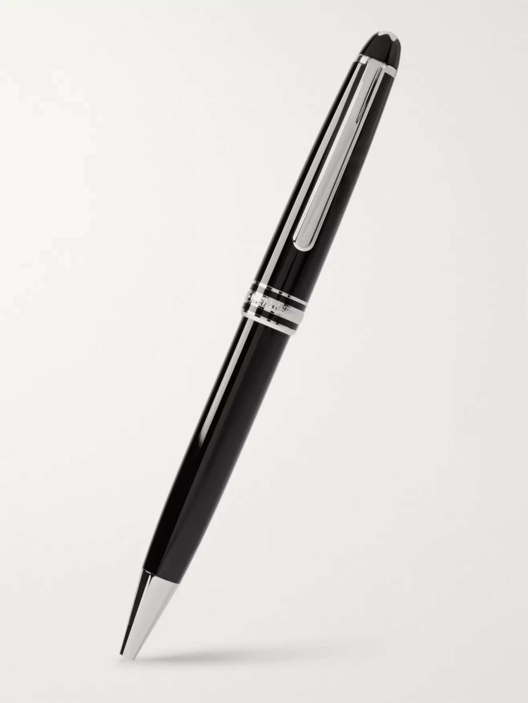 MONTBLANC Meisterstück Classique Resin and Platinum-Plated Ballpoint Pen |  MR PORTER