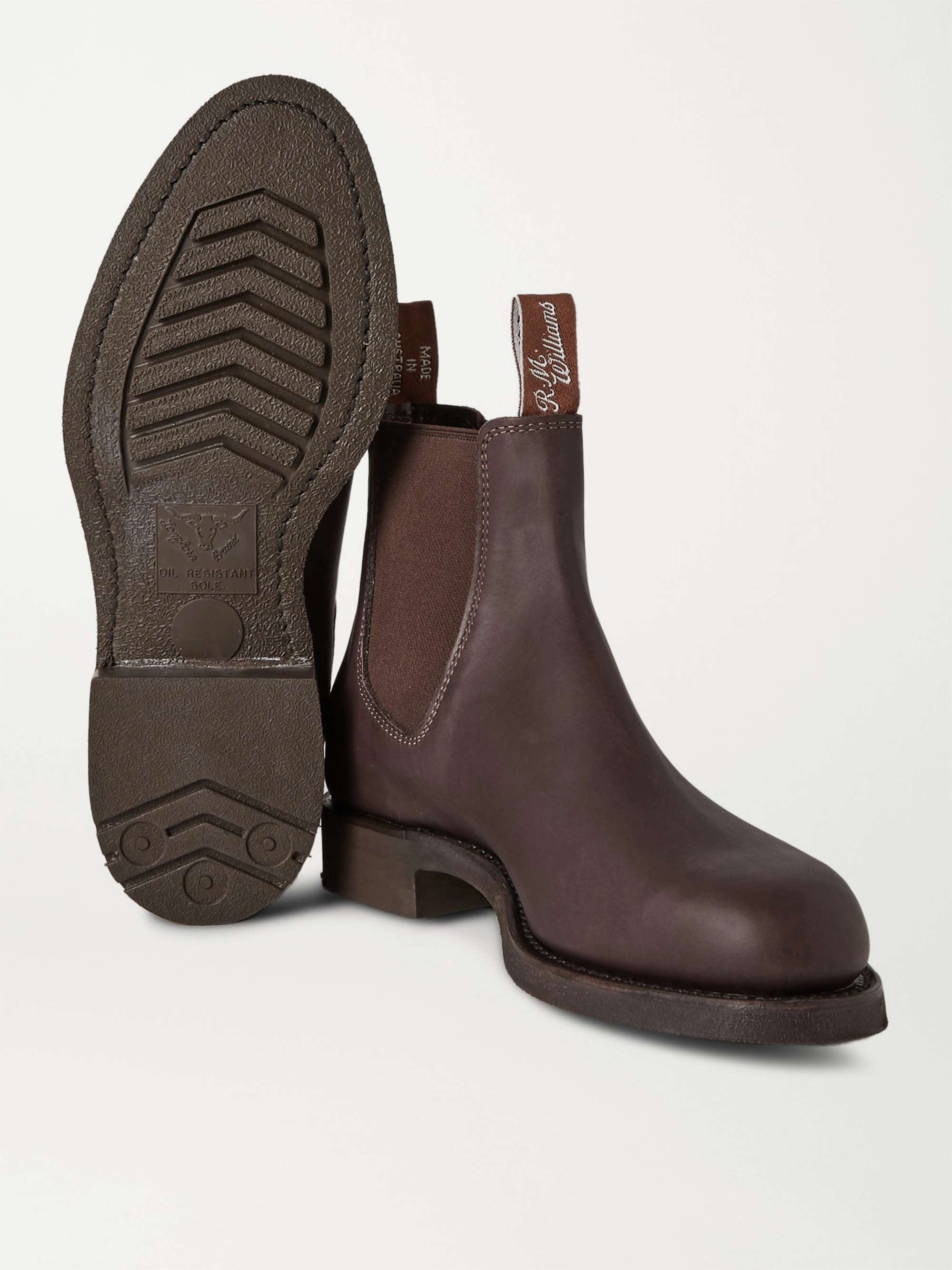 R.M.WILLIAMS Gardener Whole-Cut Leather Chelsea Boots for Men | MR PORTER
