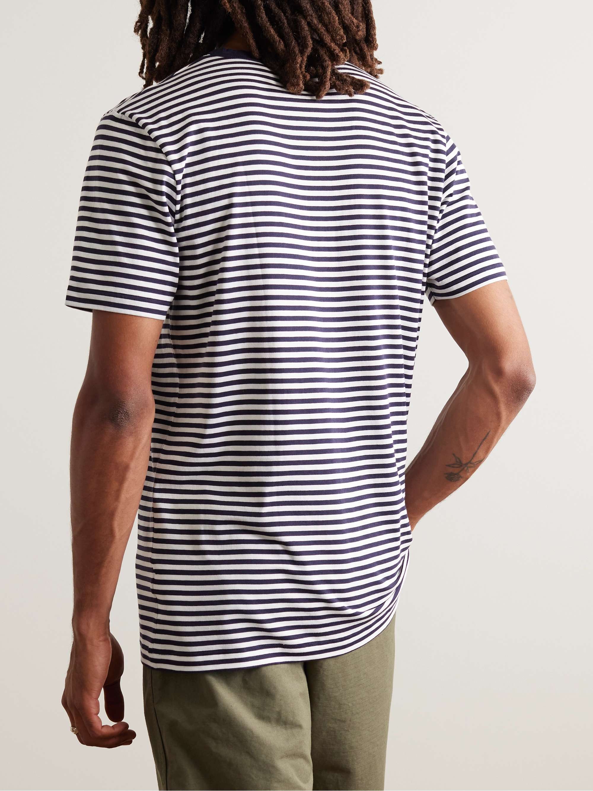 SUNSPEL Striped Superfine Cotton-Jersey T-Shirt for Men | MR PORTER