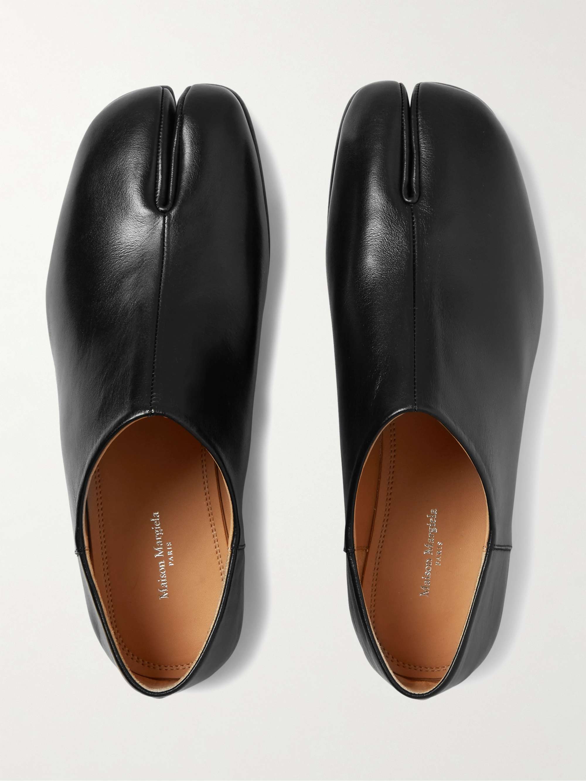 MAISON MARGIELA Tabi Split-Toe Leather Collapsible-Heel Loafers for Men ...