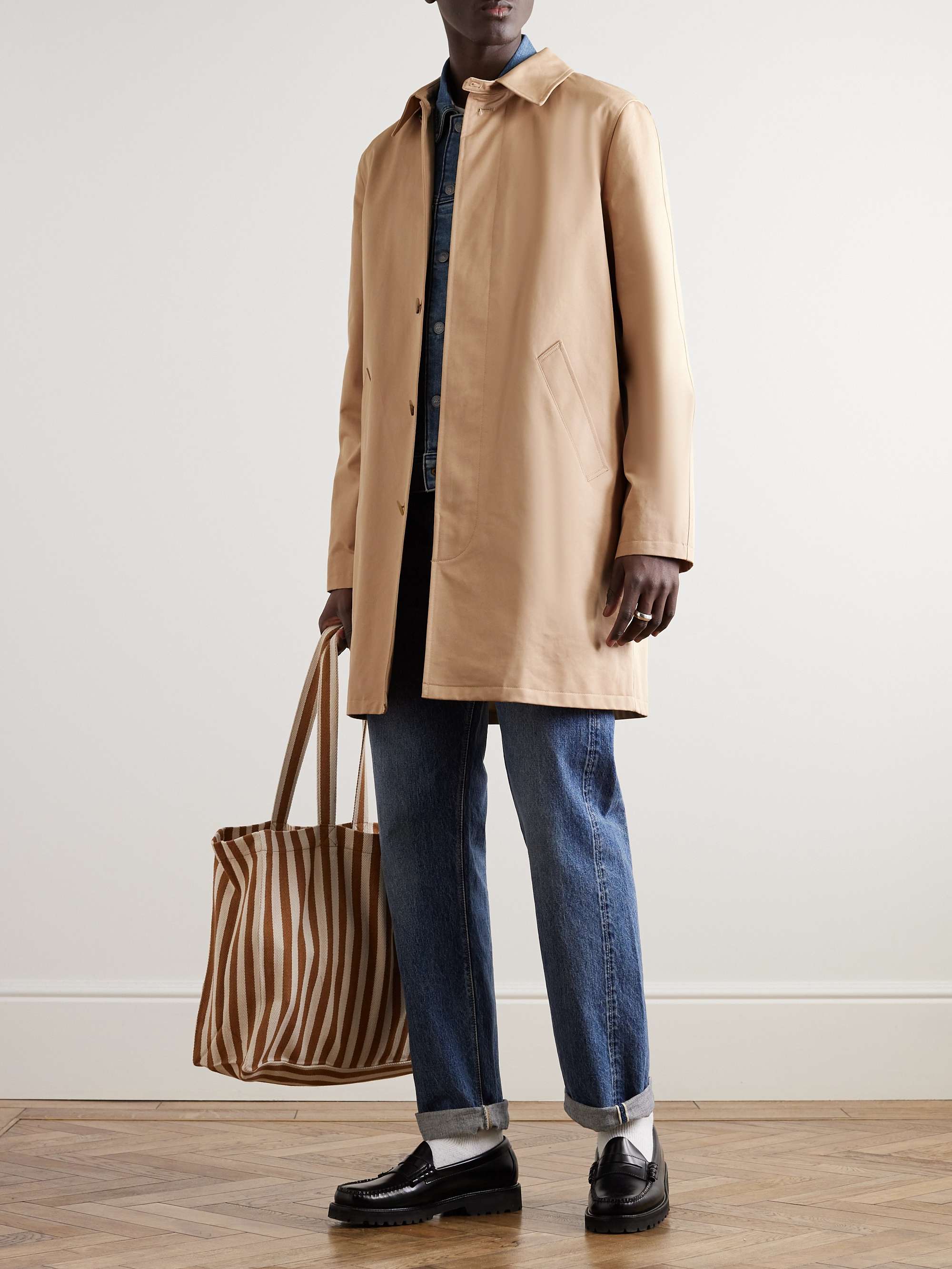 A.P.C. Cotton-Twill Trench Coat for Men | MR PORTER