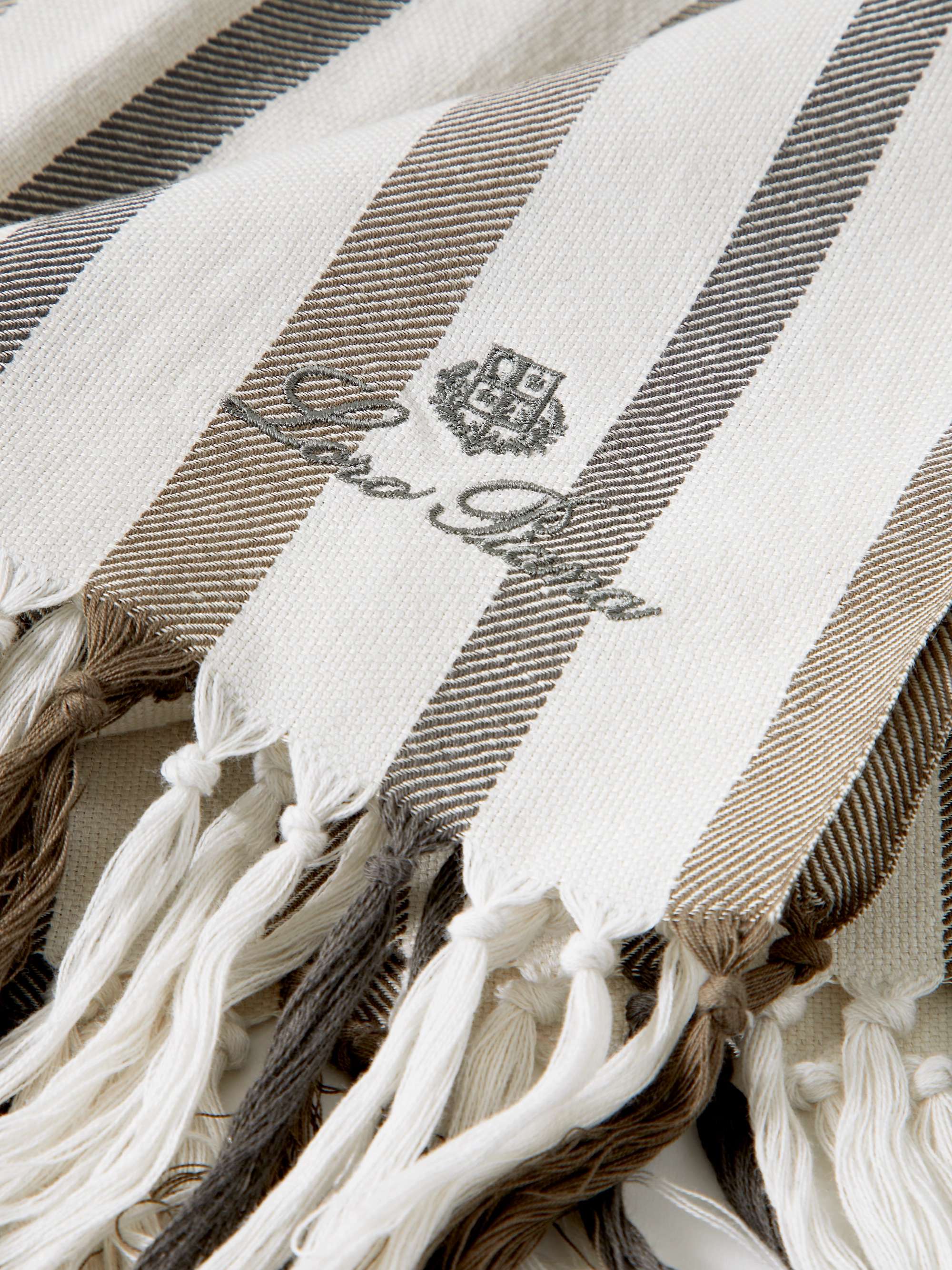 LORO PIANA Logo-Embroidered Fringed Striped Cotton and Linen-Blend Beach  Towel for Men | MR PORTER