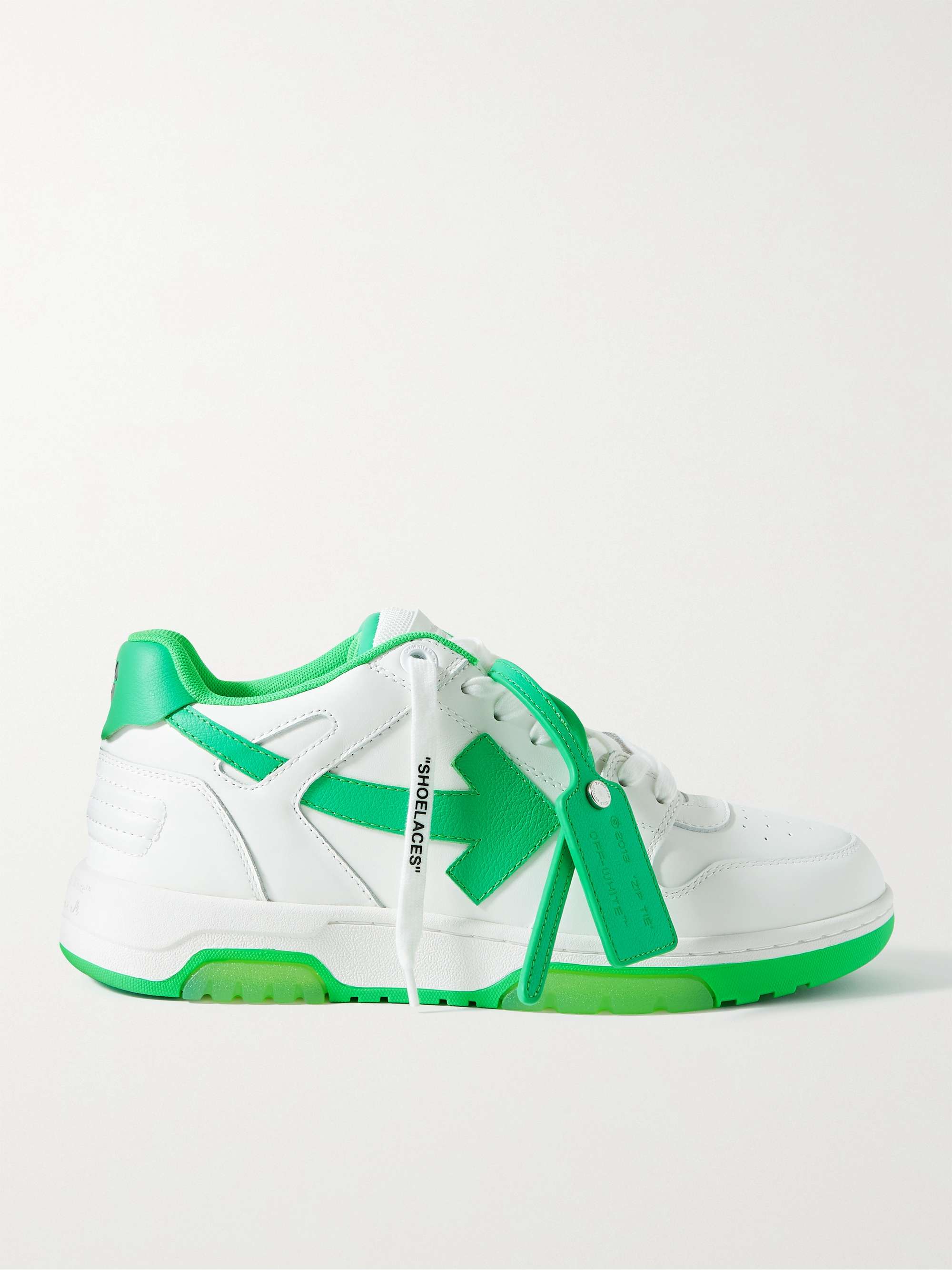 OFF-WHITE Out of Office Leather Sneakers for Men | MR PORTER