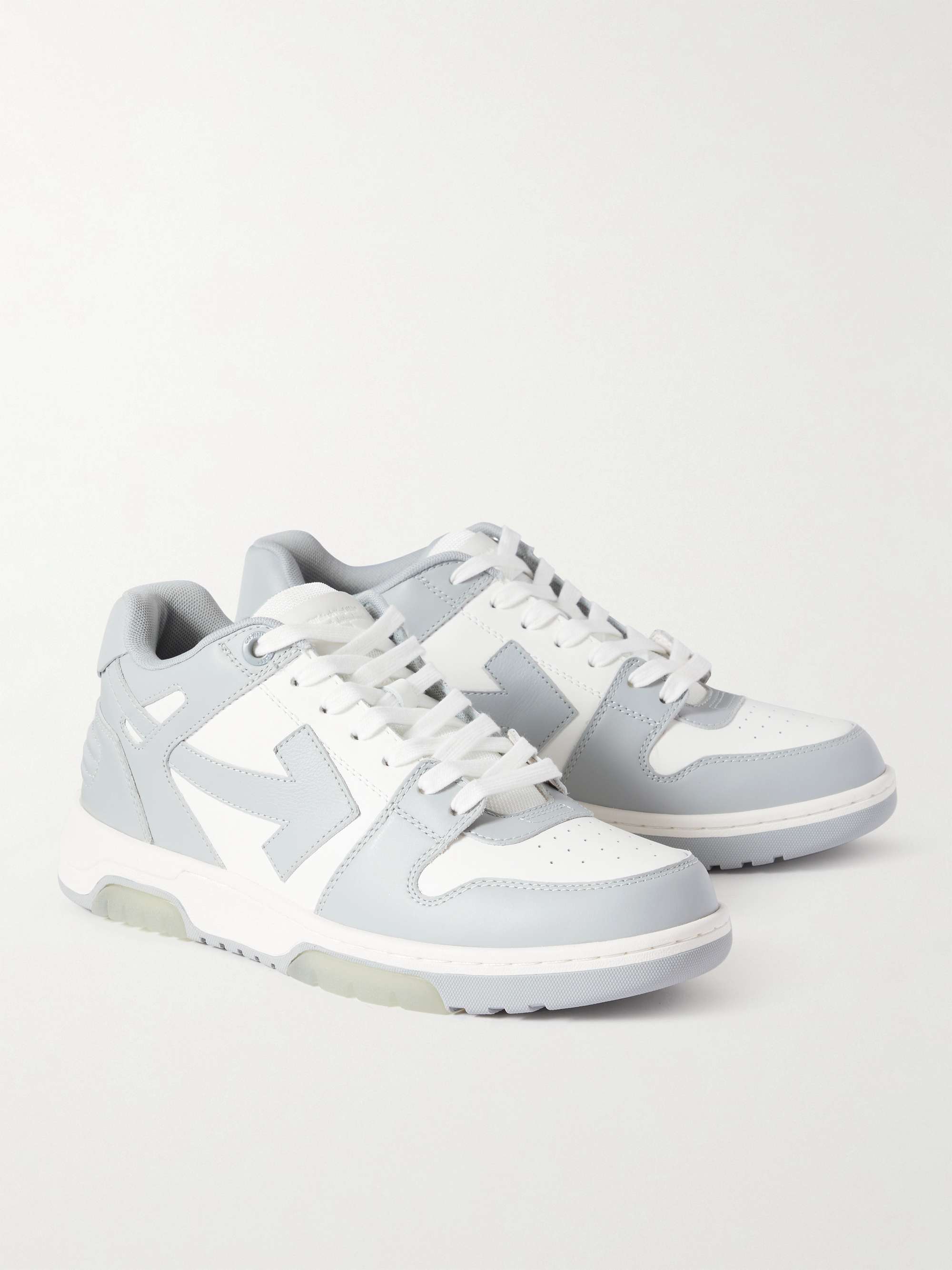 OFF-WHITE Out of Office Leather Sneakers | MR PORTER