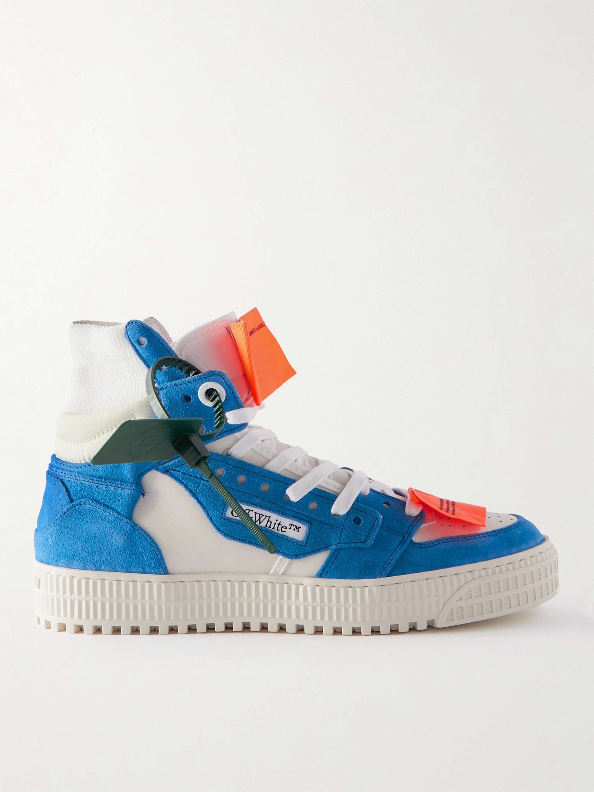 OFF-WHITE 3.0 Off Court Supreme Suede, Leather and Shell High-Top Sneakers  for Men | MR PORTER