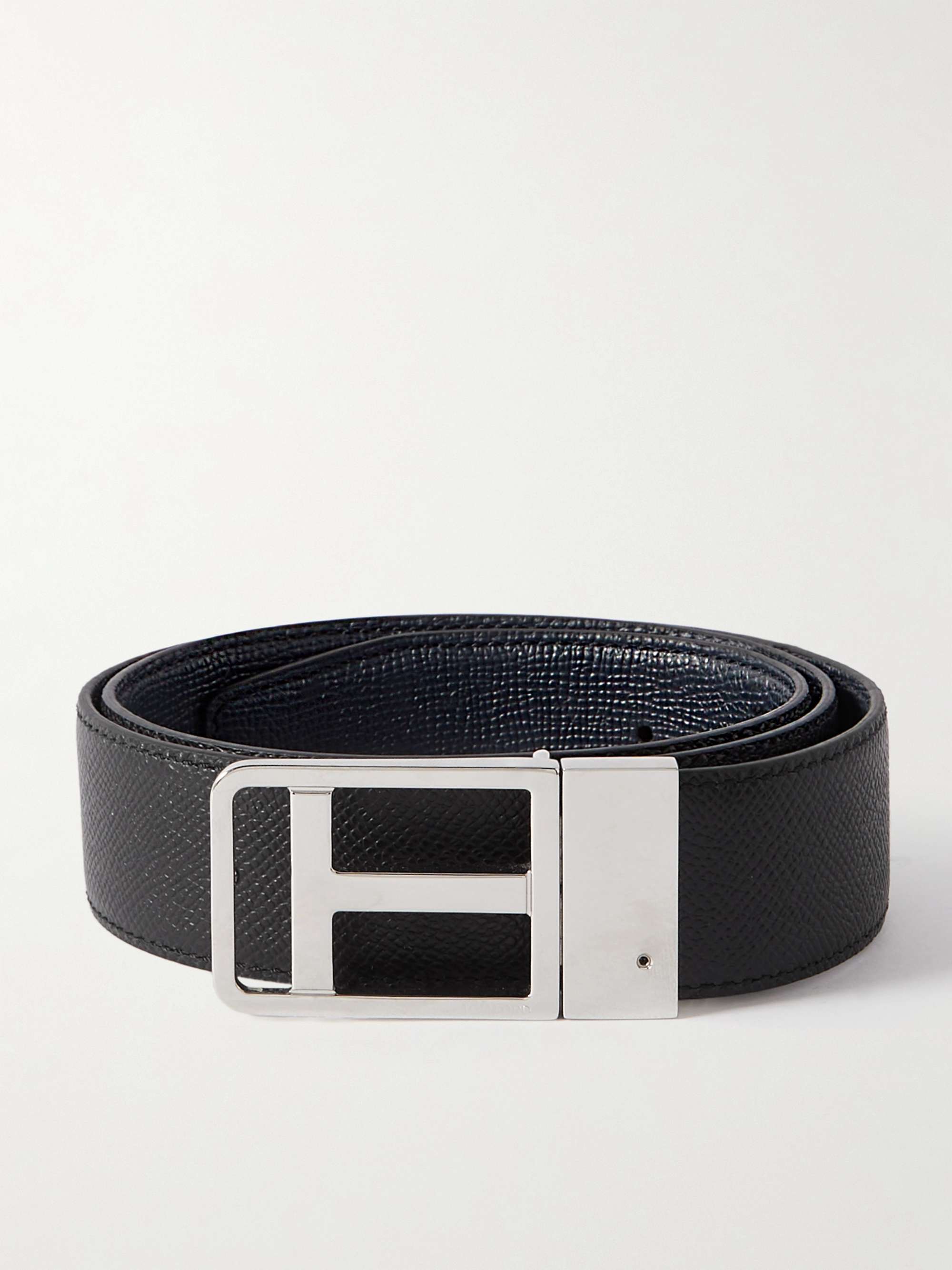 TOM FORD 3.5cm Reversible Full-Grain Leather Belt for Men