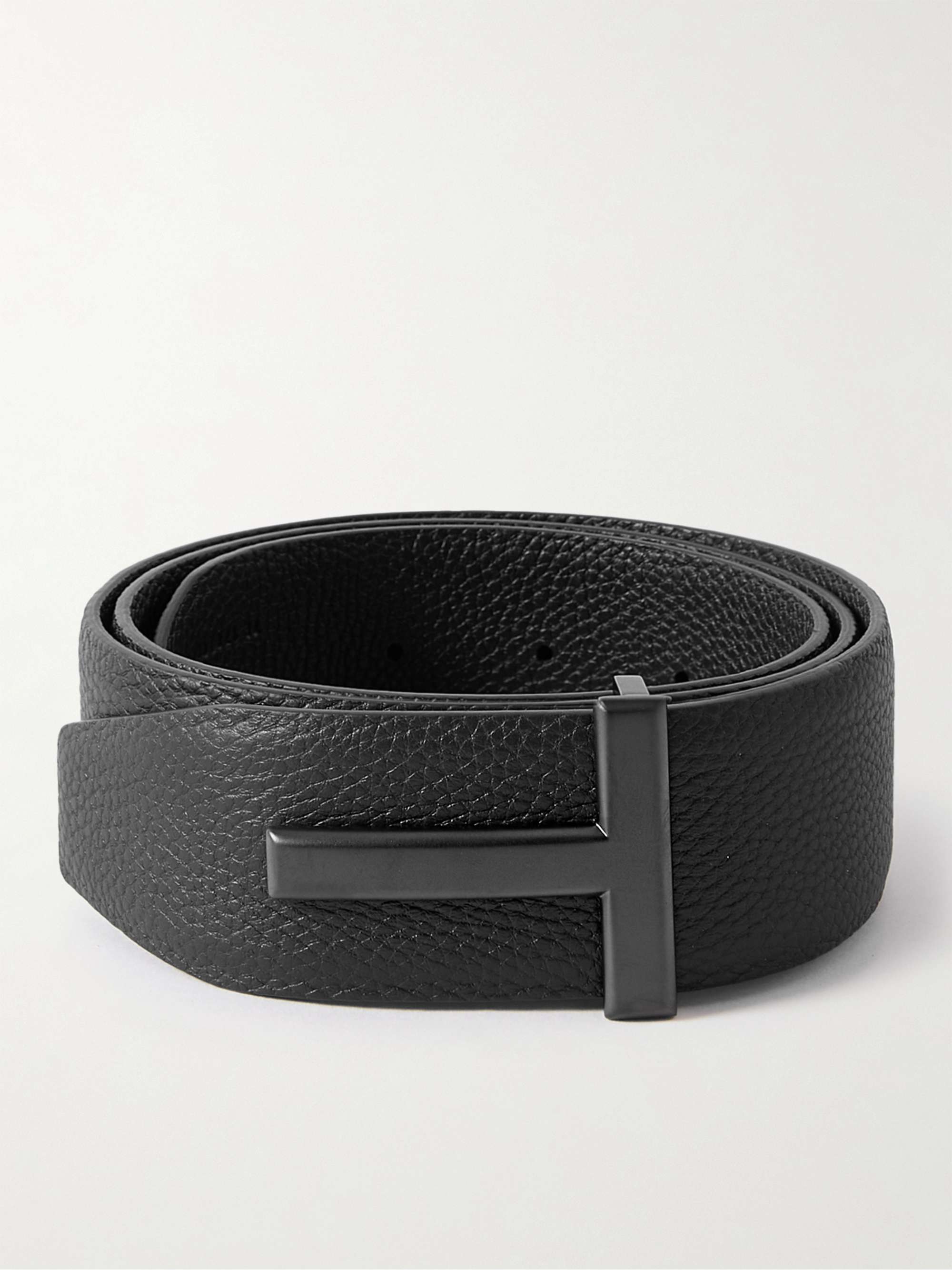 Black 4cm Full-Grain Leather Belt | TOM FORD | MR PORTER