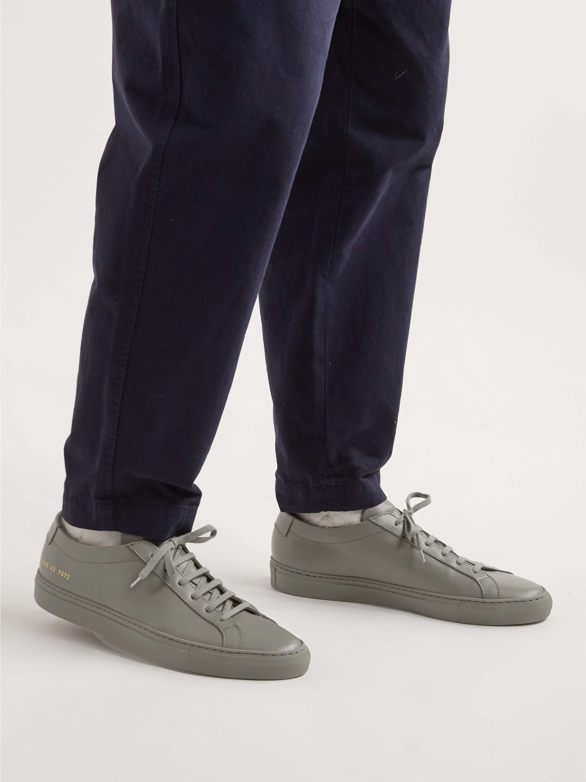 Navy Original Achilles Leather Sneakers | COMMON PROJECTS | MR PORTER