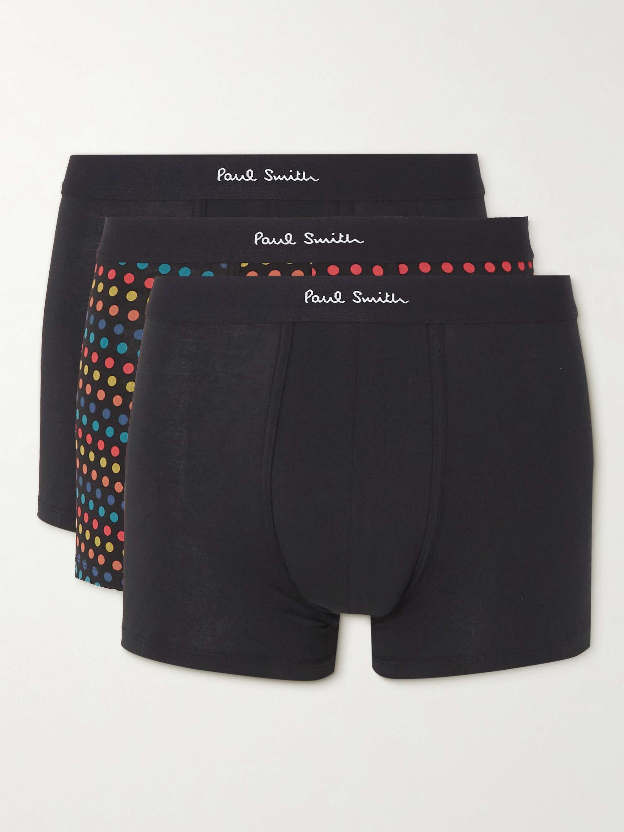 PAUL SMITH Three-Pack Stretch-Cotton Boxer Briefs for Men | MR PORTER