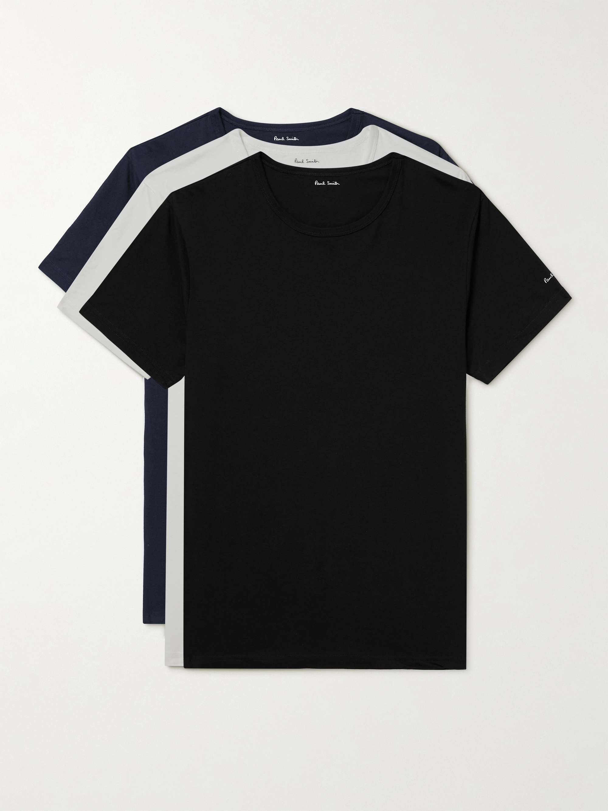 PAUL SMITH Three-Pack Cotton-Jersey T-Shirts for Men | MR PORTER